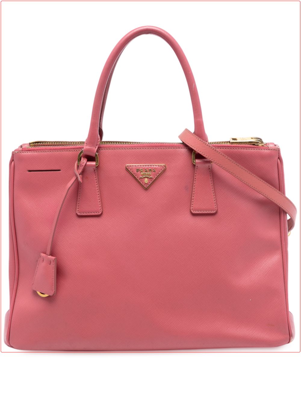 2013-2025 Medium Saffiano Lux Galleria Double Zip satchel