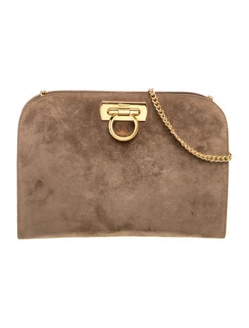 Ferragamo Suede Crossbody Bag