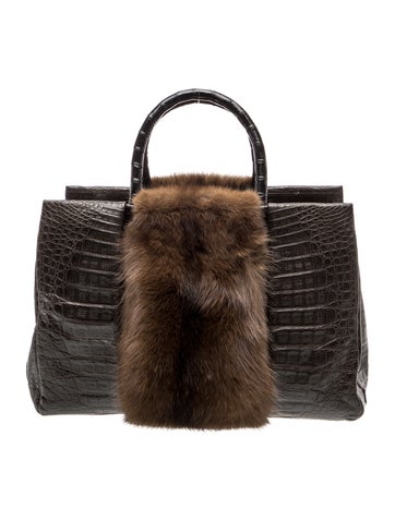 Nancy Gonzalez Crocodile Evening Bag