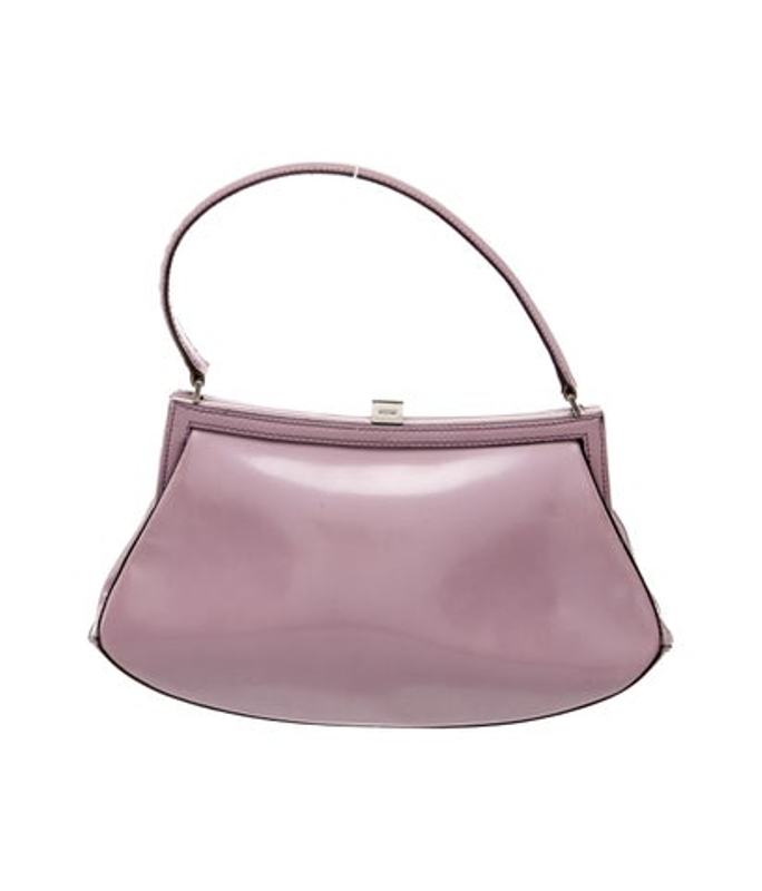 Moschino Patent Leather Top Handle Bag