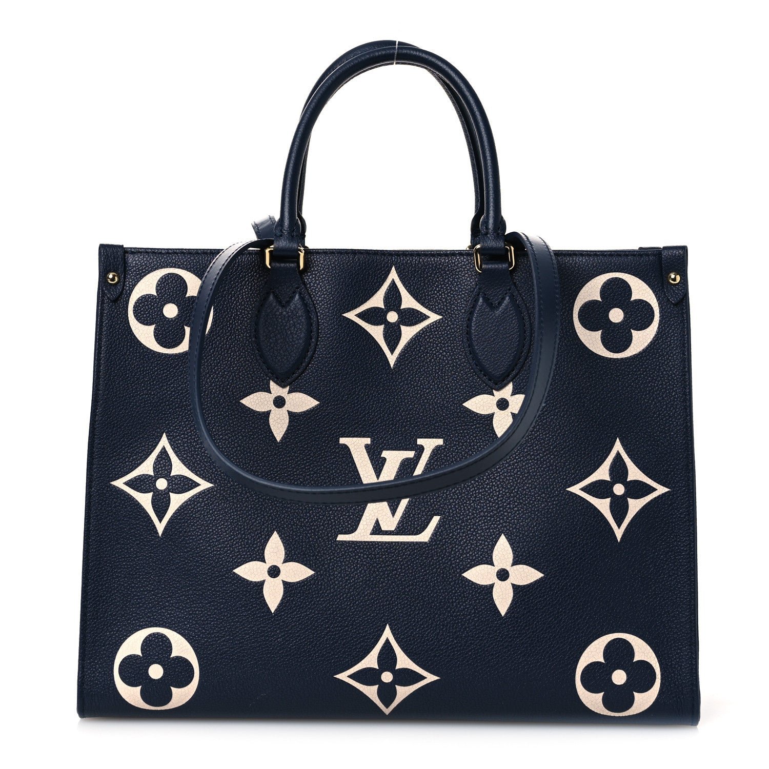 Louis Vuitton Empreinte Monogram Giant Onthego MM Navy Creme