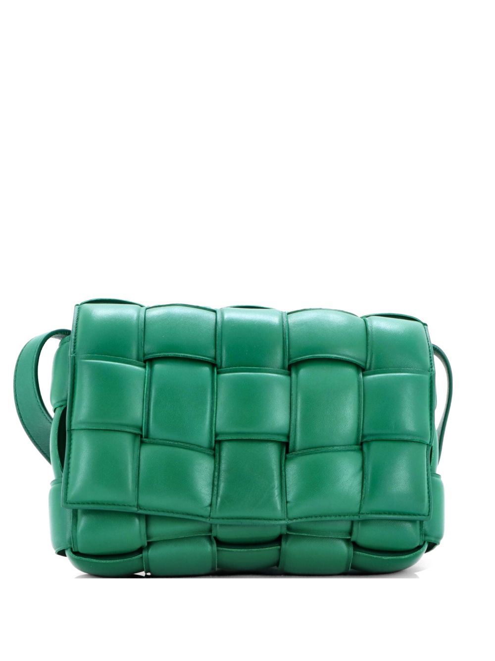 Cassette Padded Maxi Intrecciato Leather Small crossbody bag