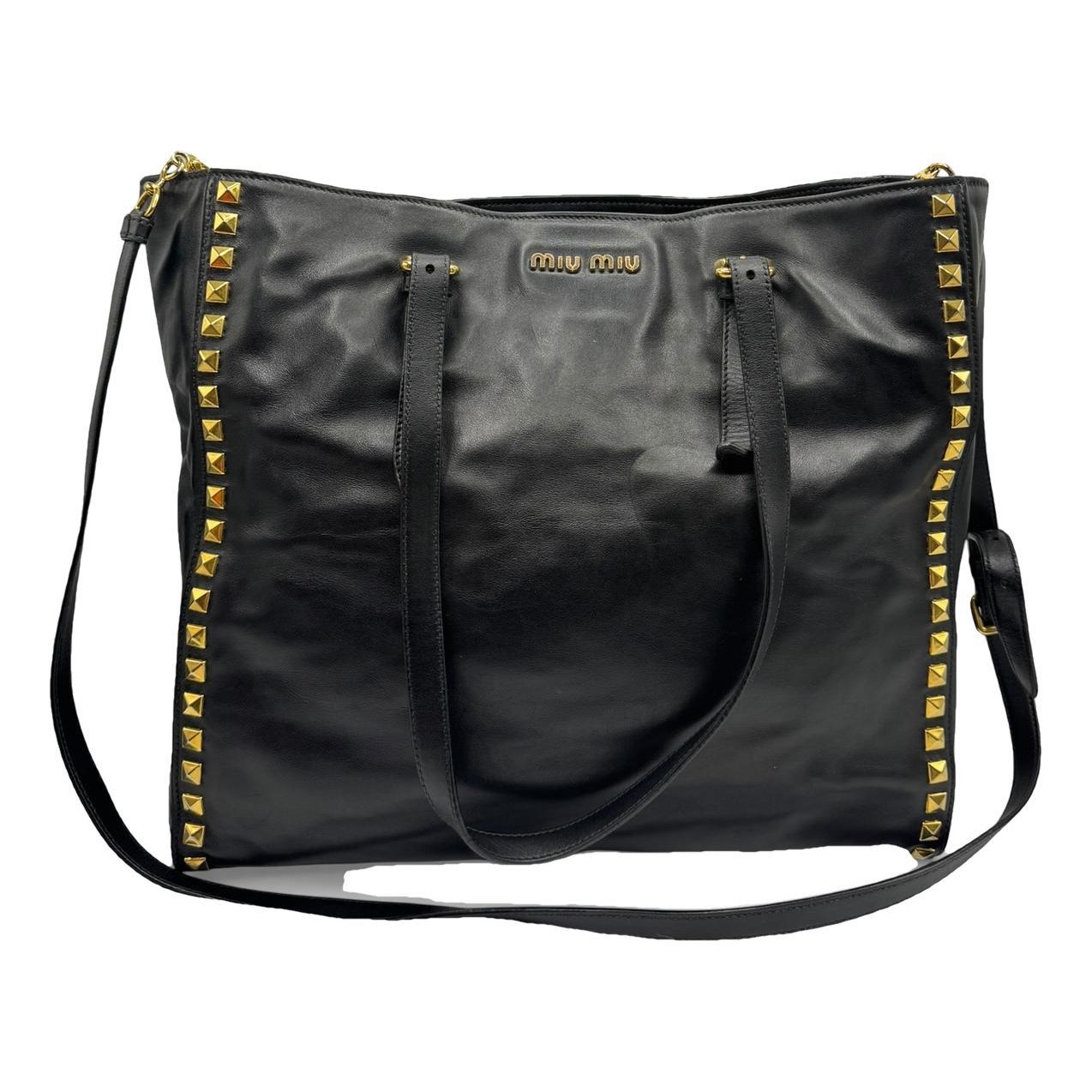 Leather tote