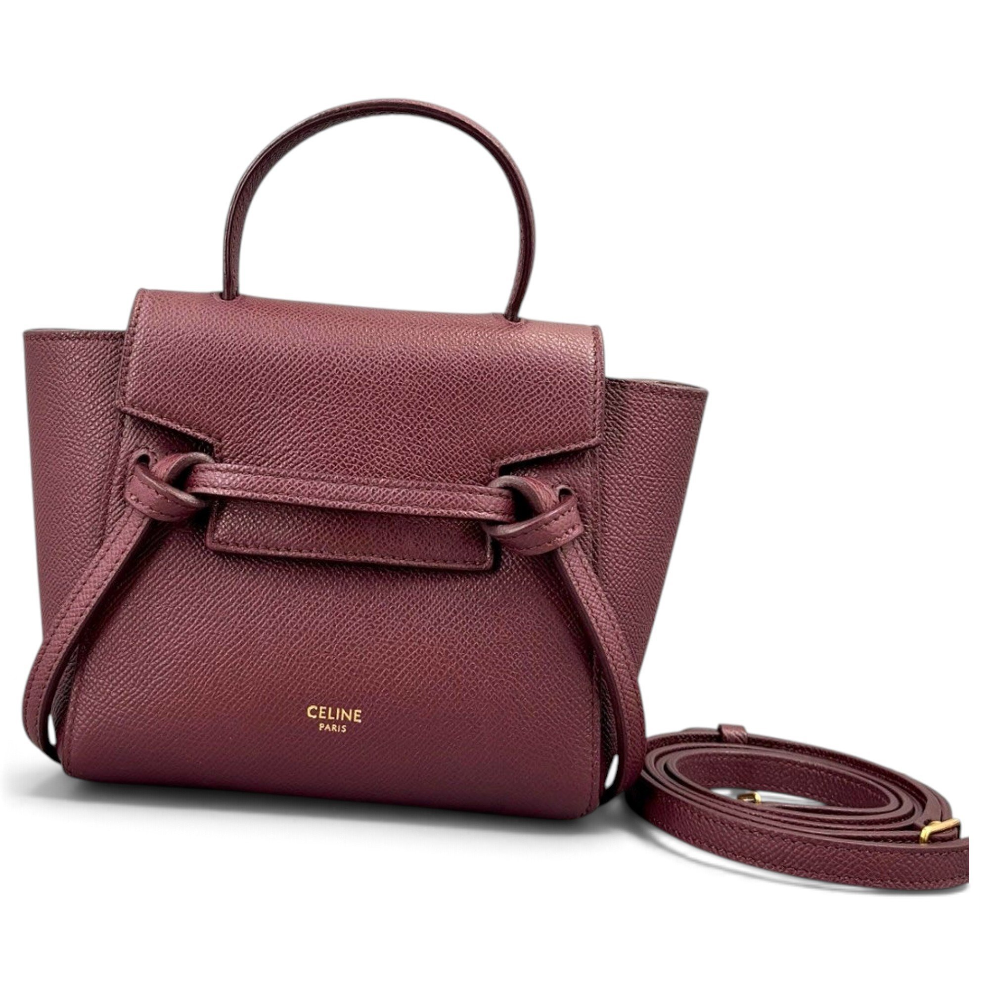 Belt leather handbag