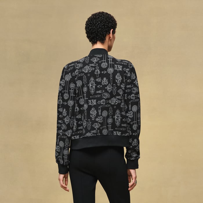 Noir "Ferronnerie Remix" Varsity Jacket