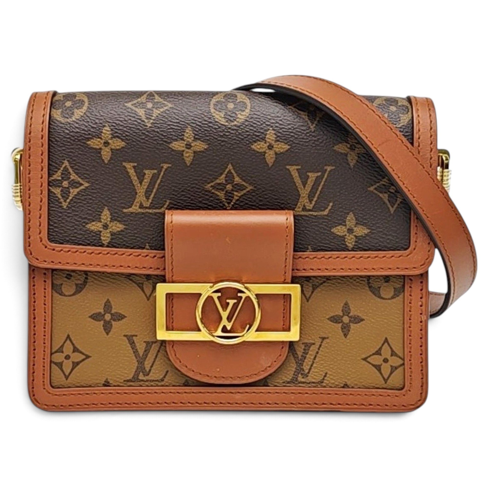 Dauphine leather handbag