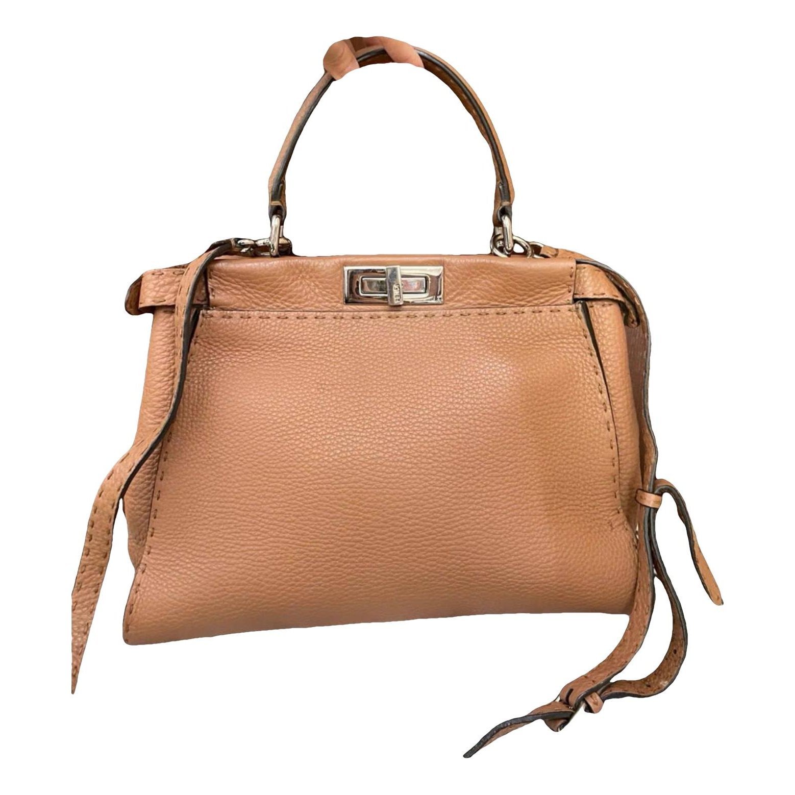 Peekaboo leather handbag