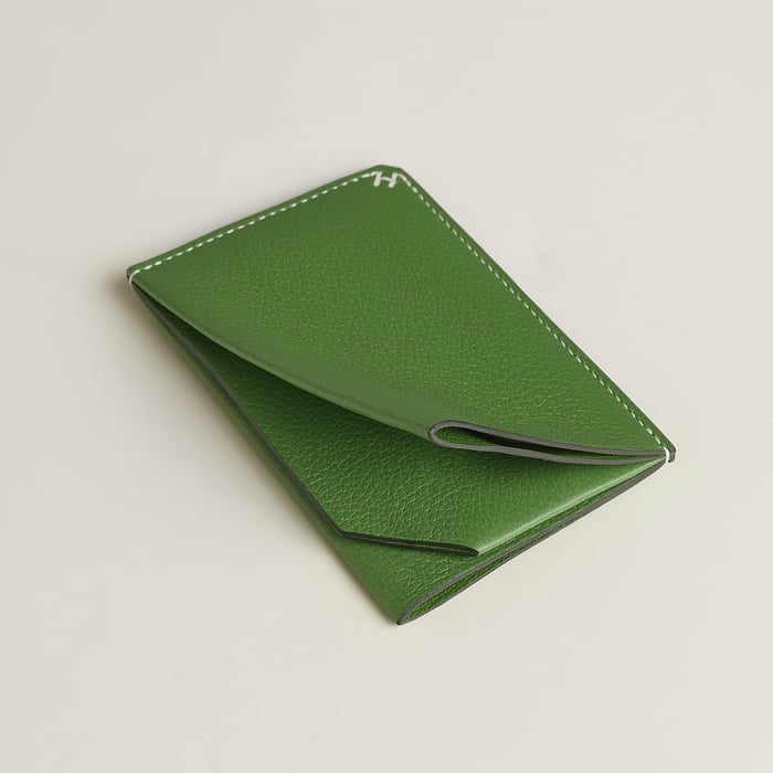 Vert Yucca H Sellier Card Holder