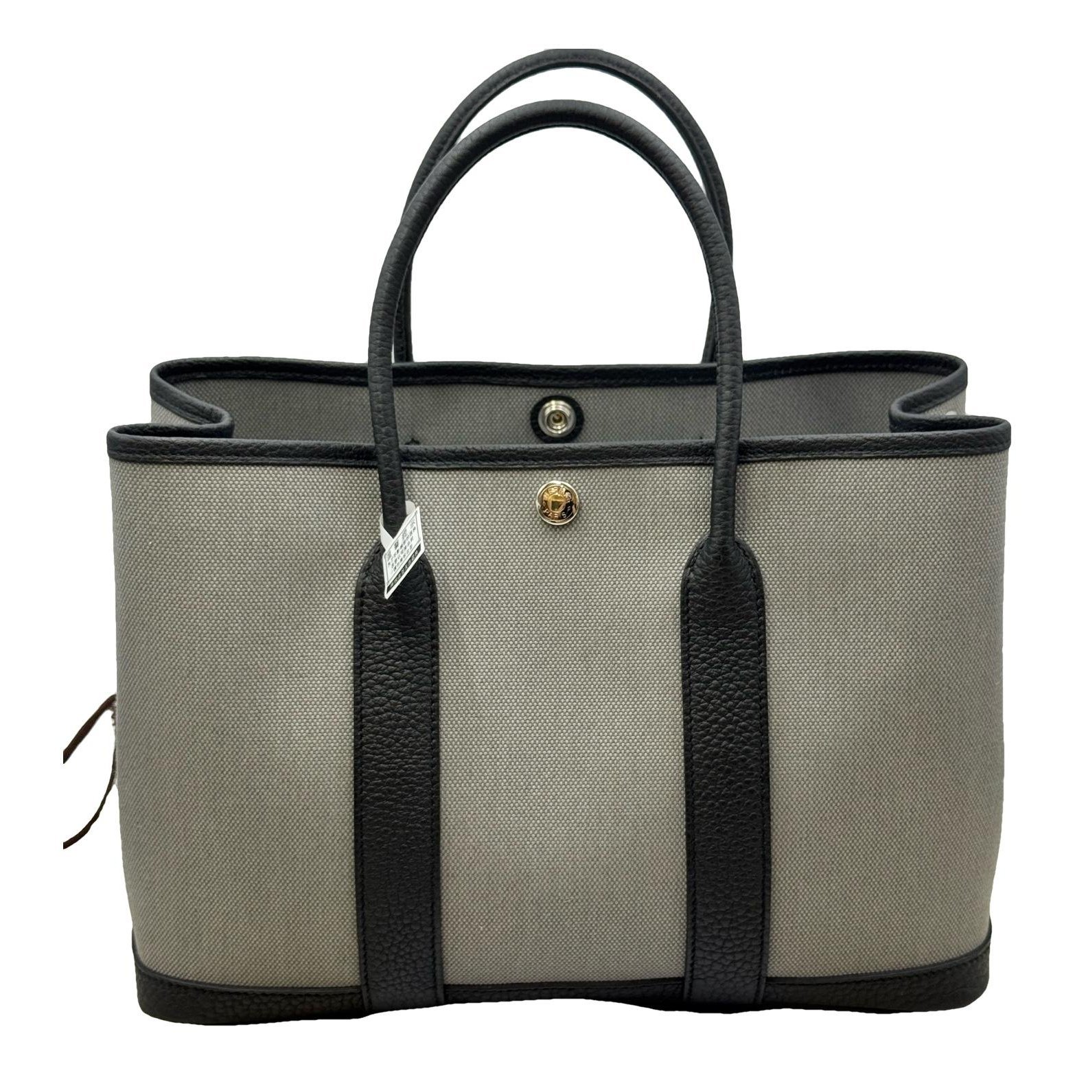 Hermes Garden Party 30 Handbag Black