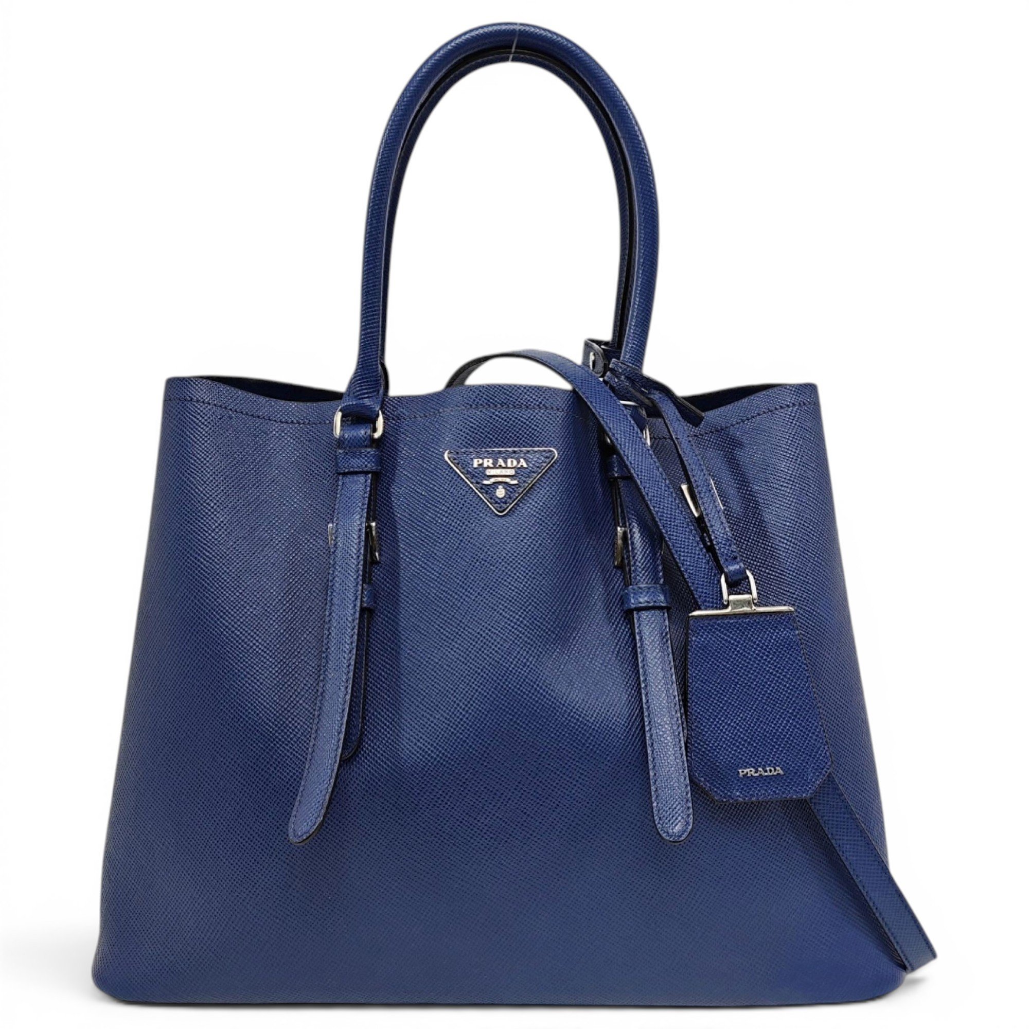 Double leather tote