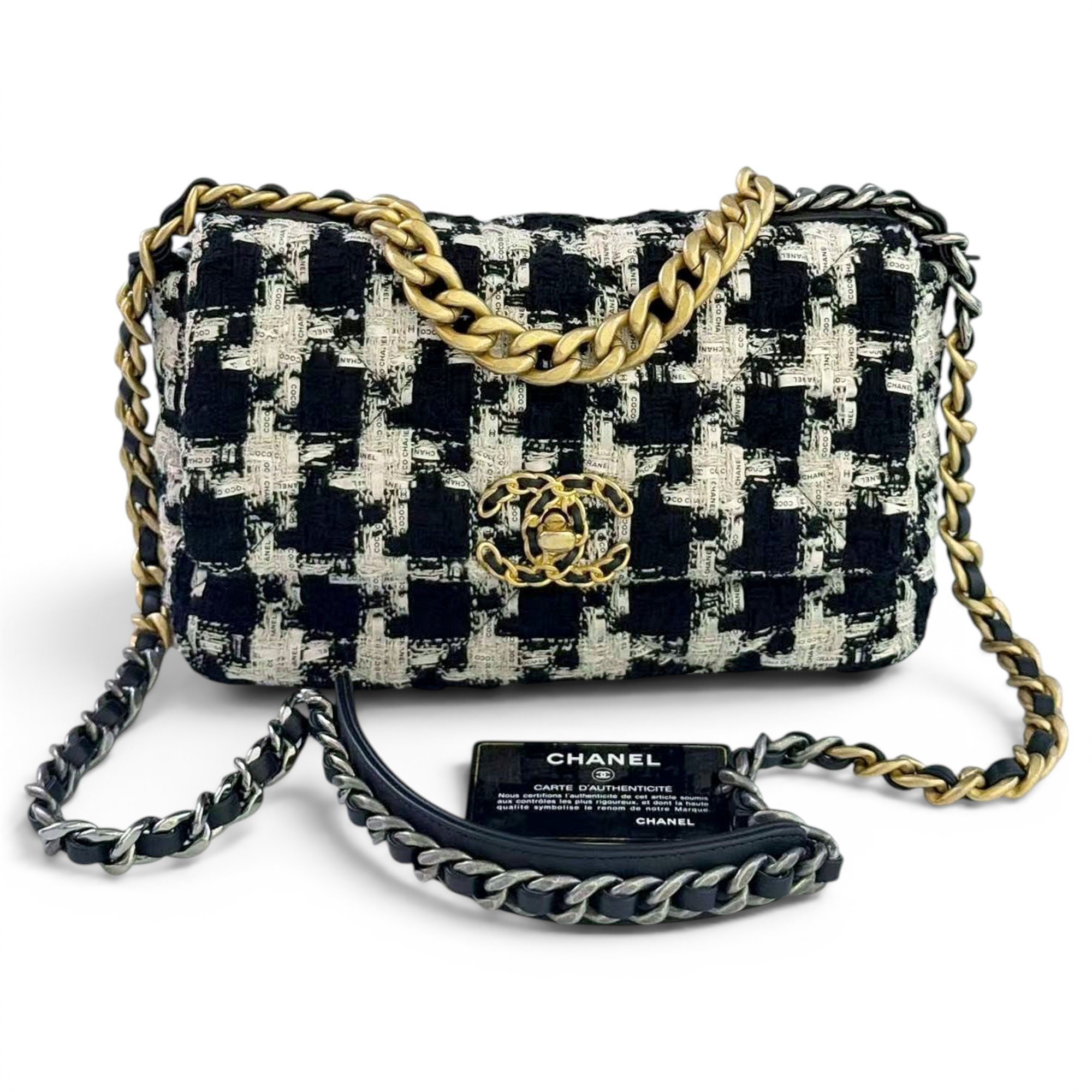 Chanel 19 cloth handbag