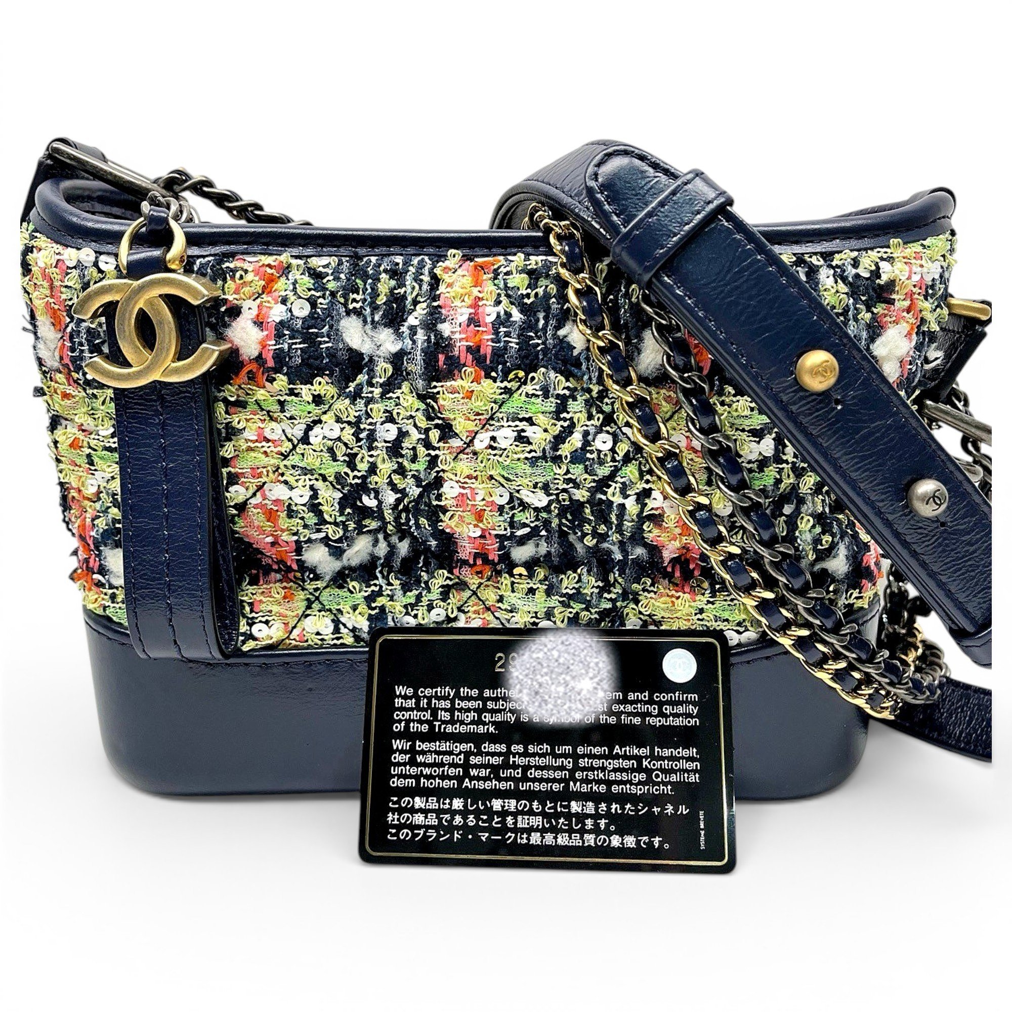 Gabrielle tweed crossbody bag