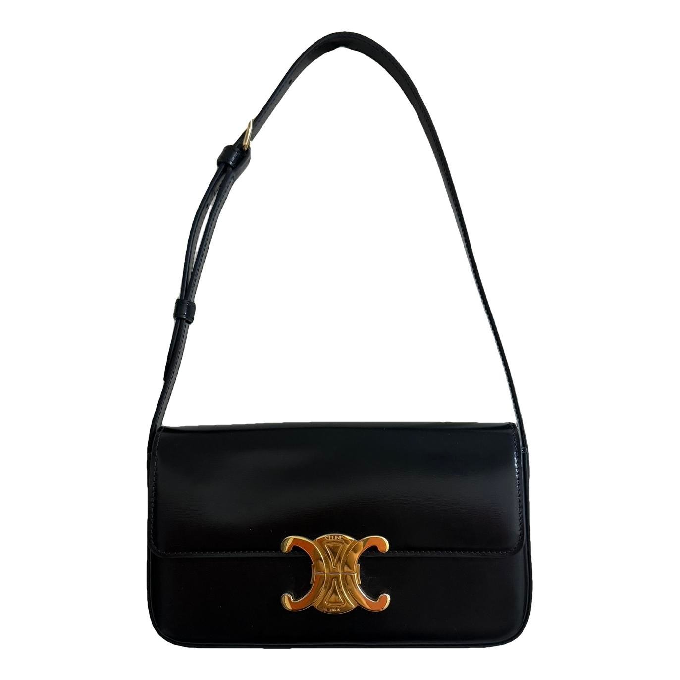 Triomphe Long leather handbag
