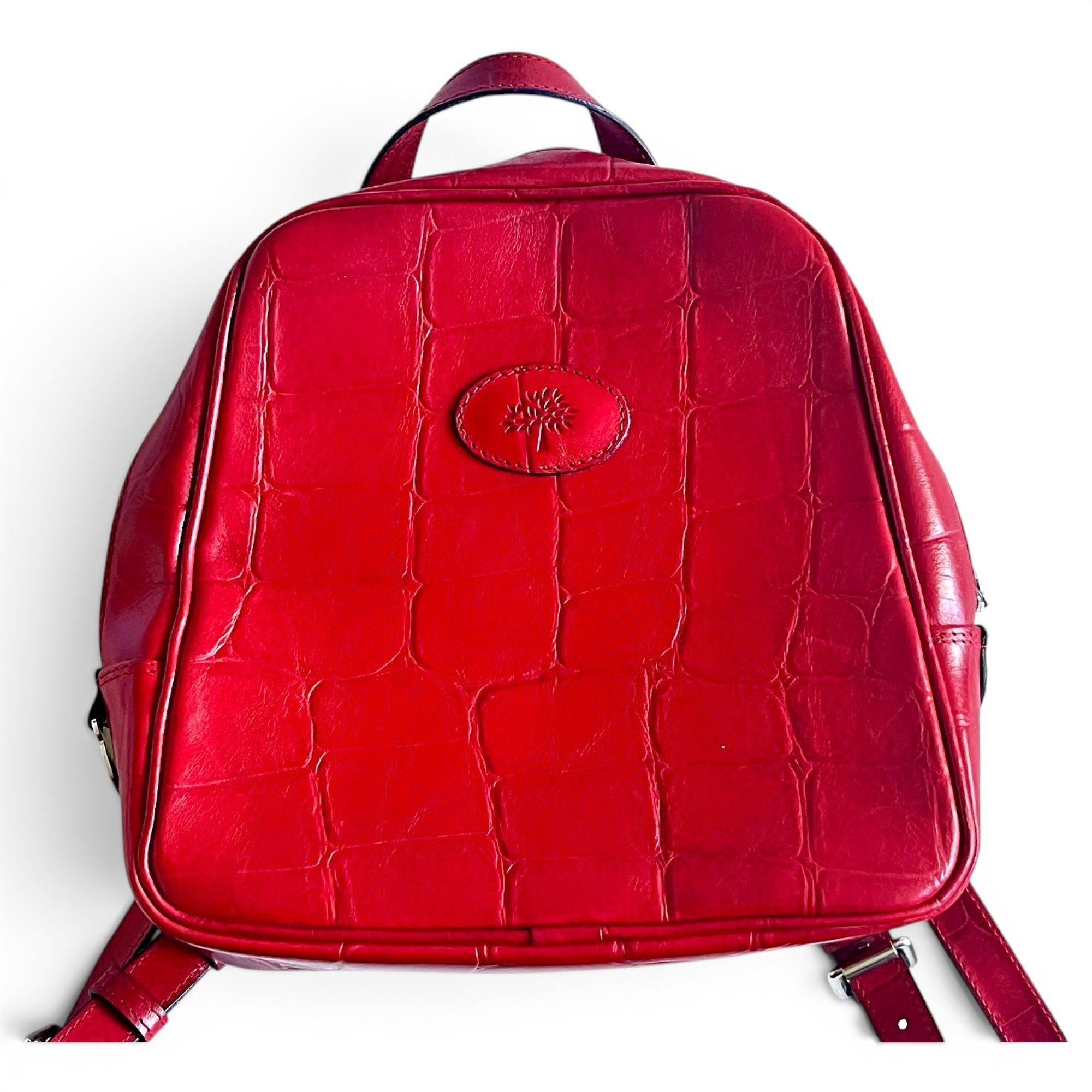 Leather backpack