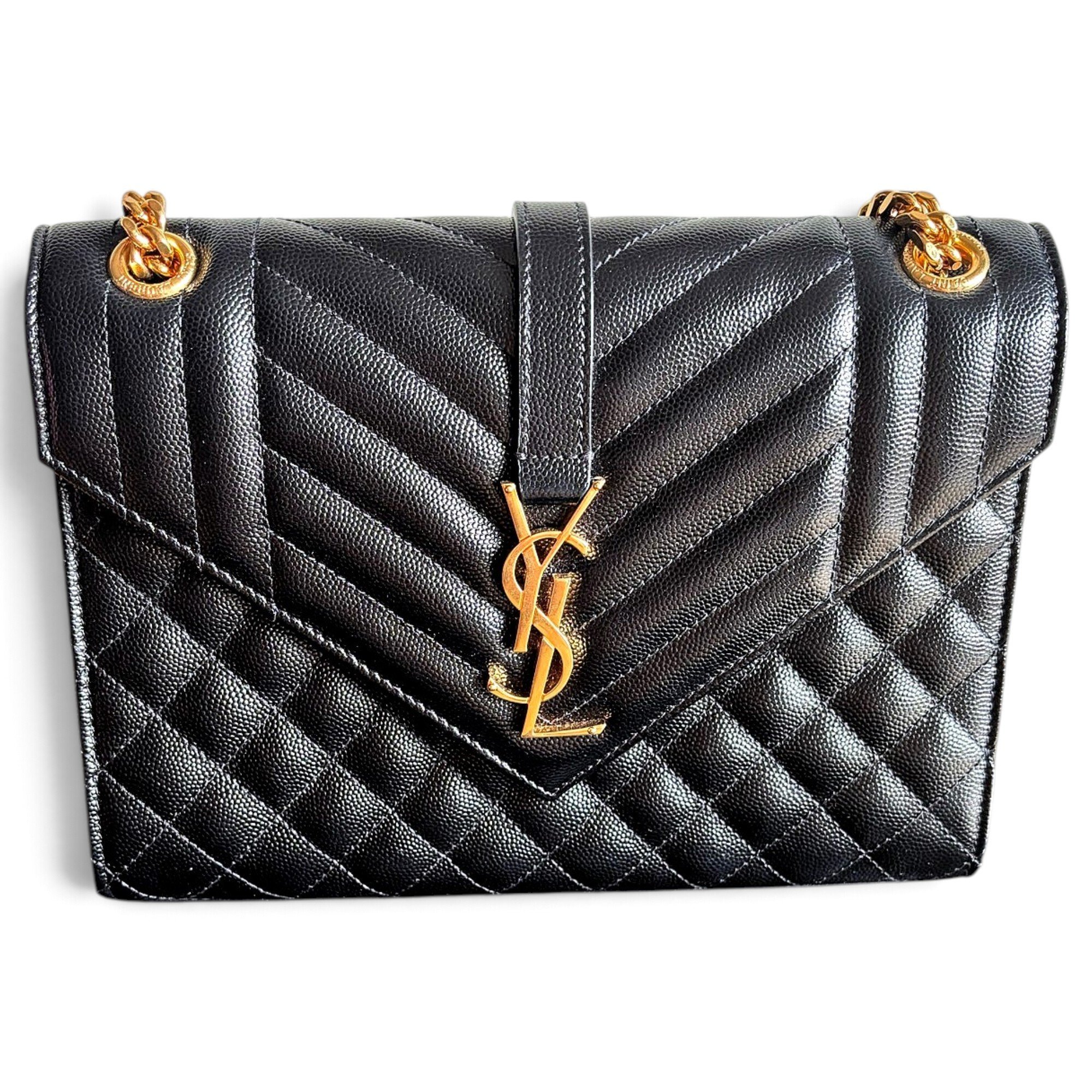 Envelope leather handbag