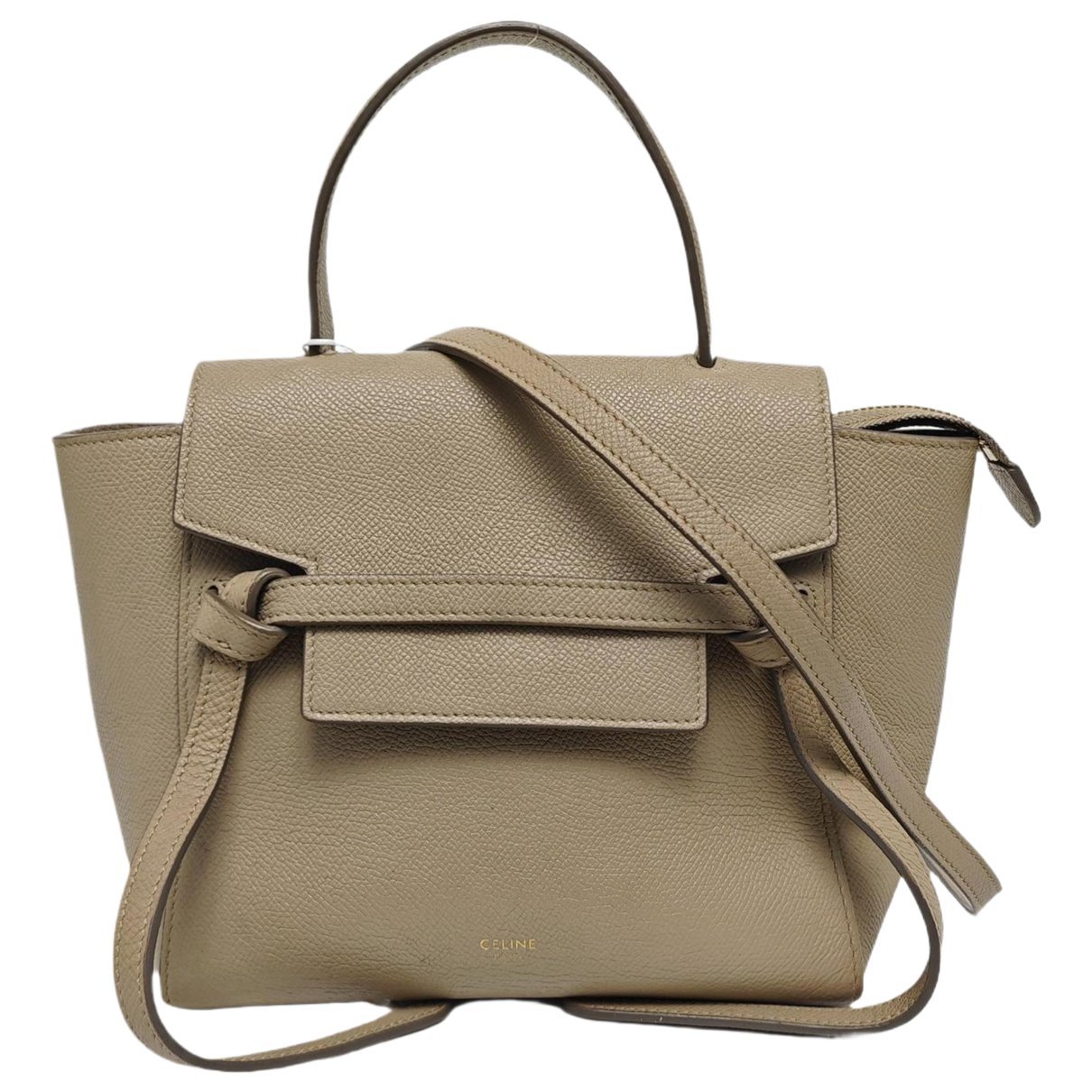 Belt leather handbag
