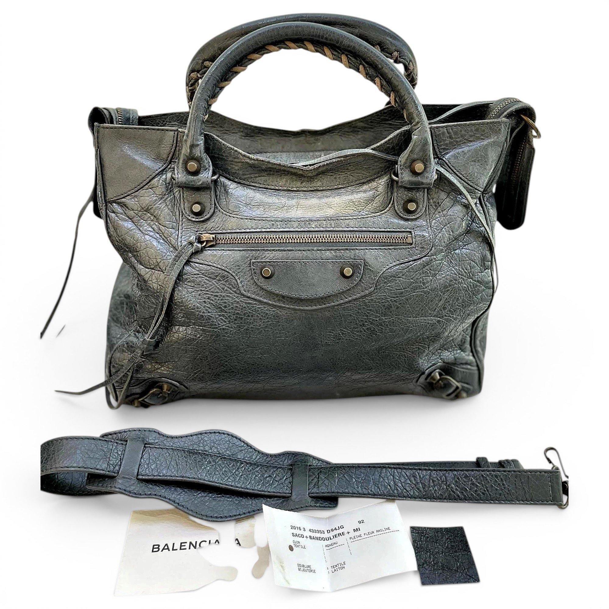 Leather handbag