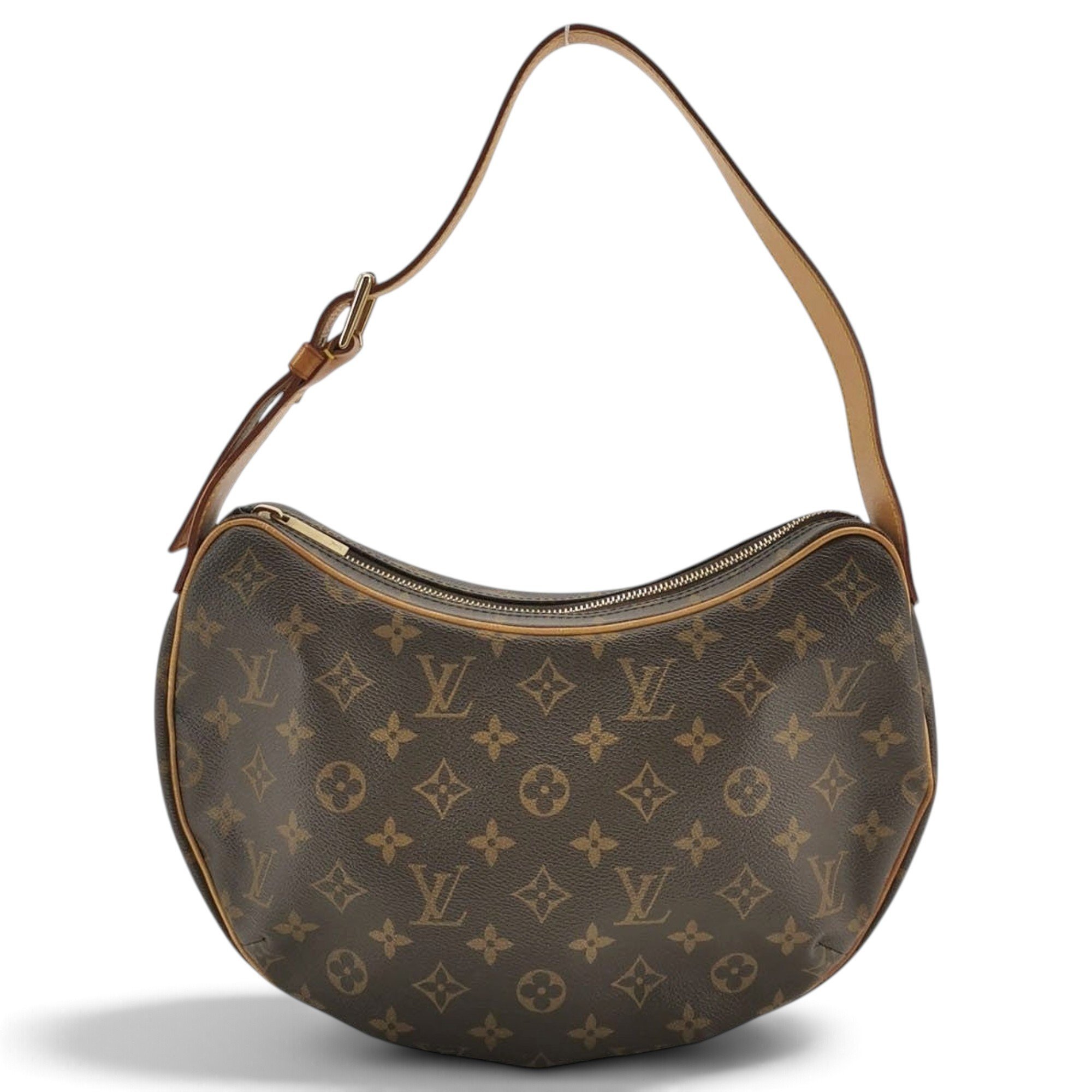 Croissant leather handbag