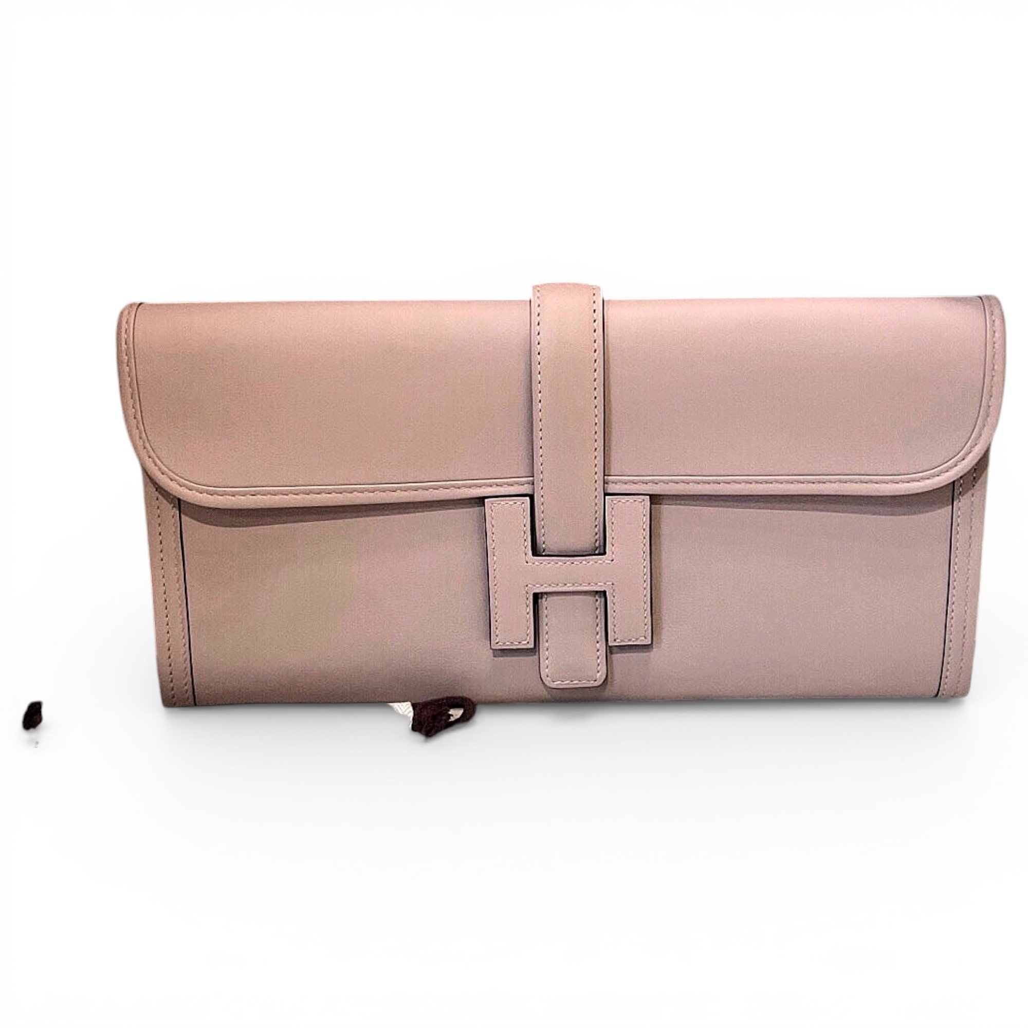 Jige leather clutch bag