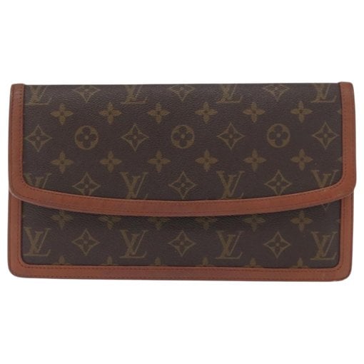 Leather clutch bag