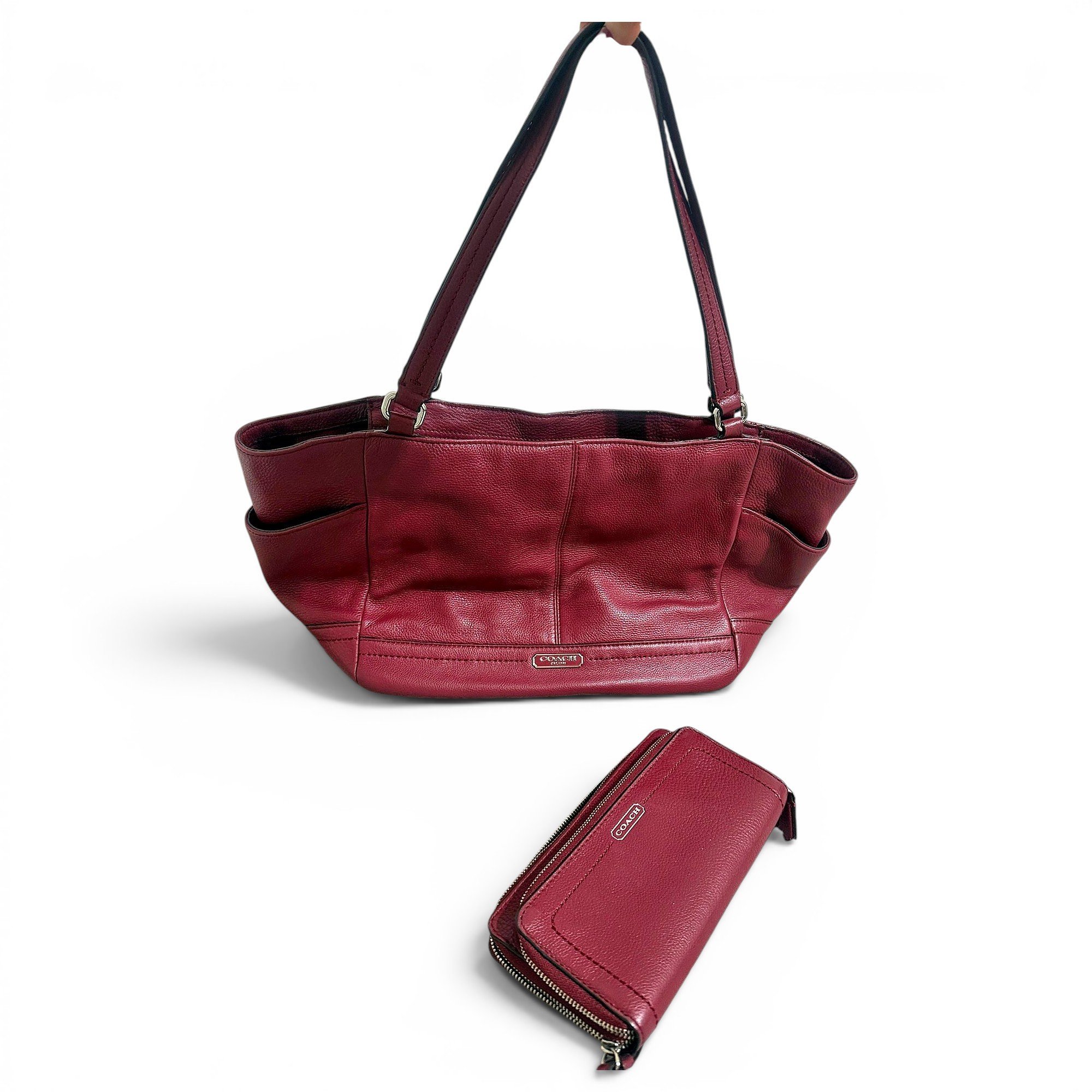 Leather handbag