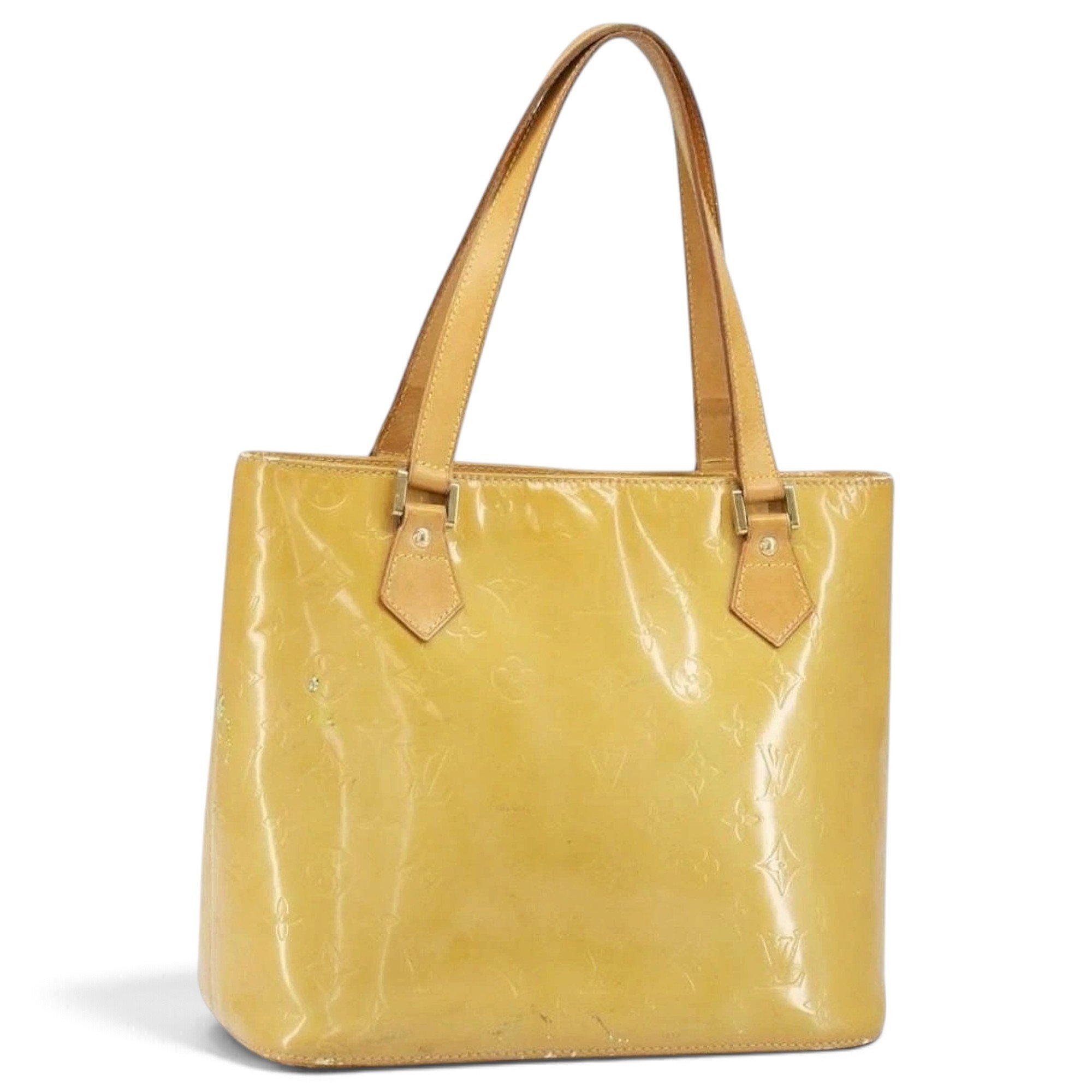 Patent leather handbag
