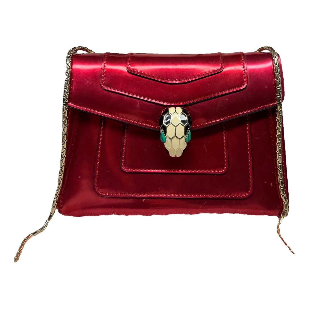 Serpenti leather handbag