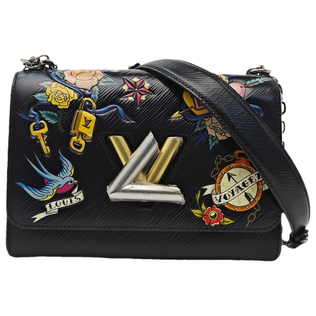 Twist leather handbag
