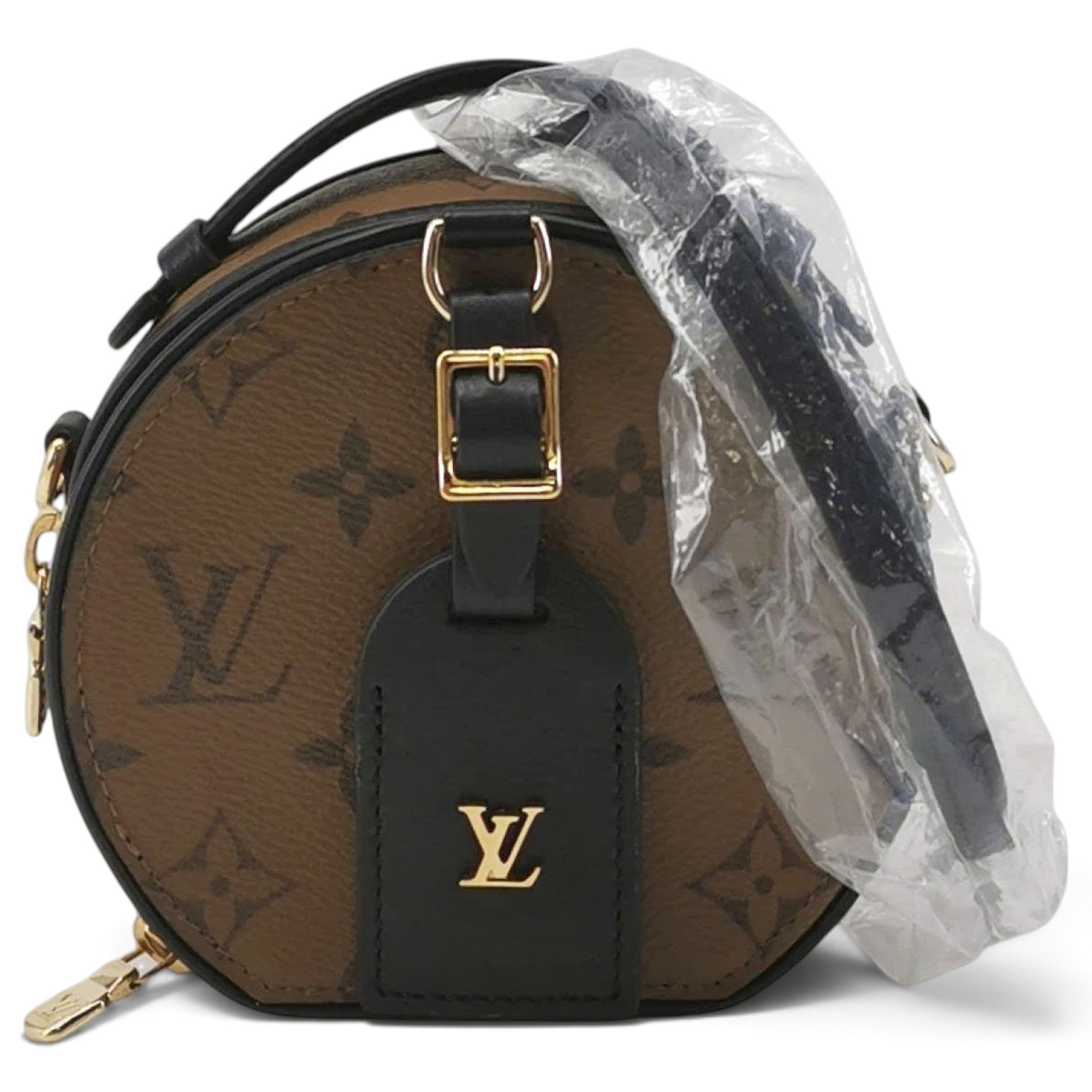 Micro boite chapeau leather handbag