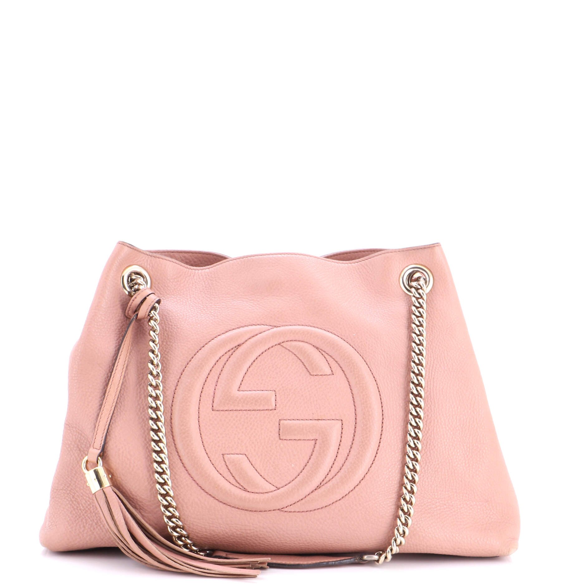 Soho Chain Strap Shoulder Bag Leather Medium