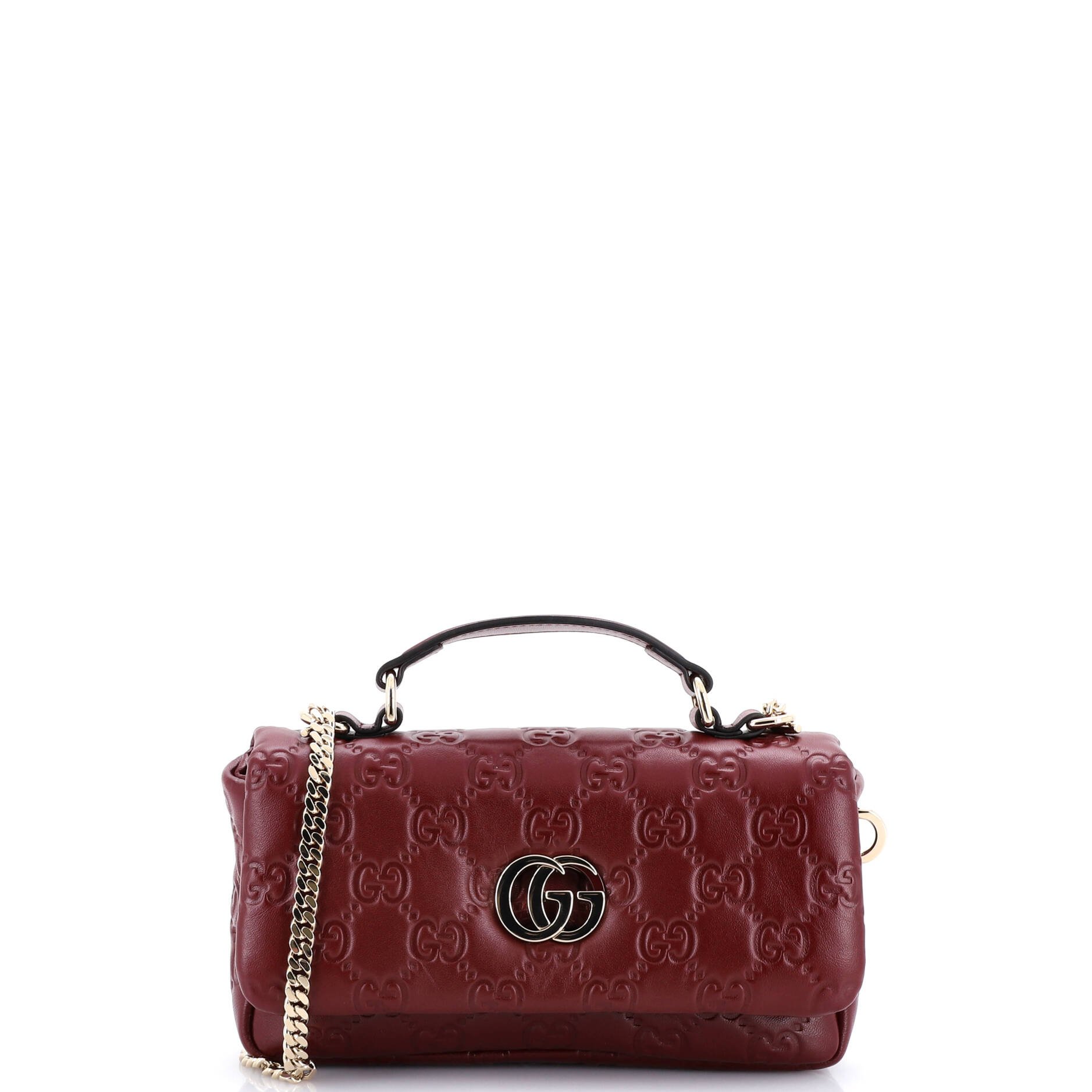 GG Milano Top Handle Bag Guccissima Leather Mini