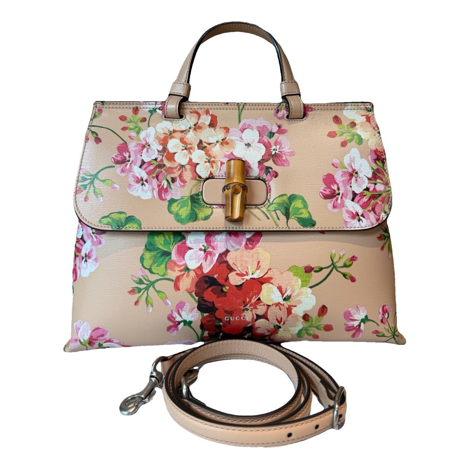 Bamboo Daily Top Handle leather bag