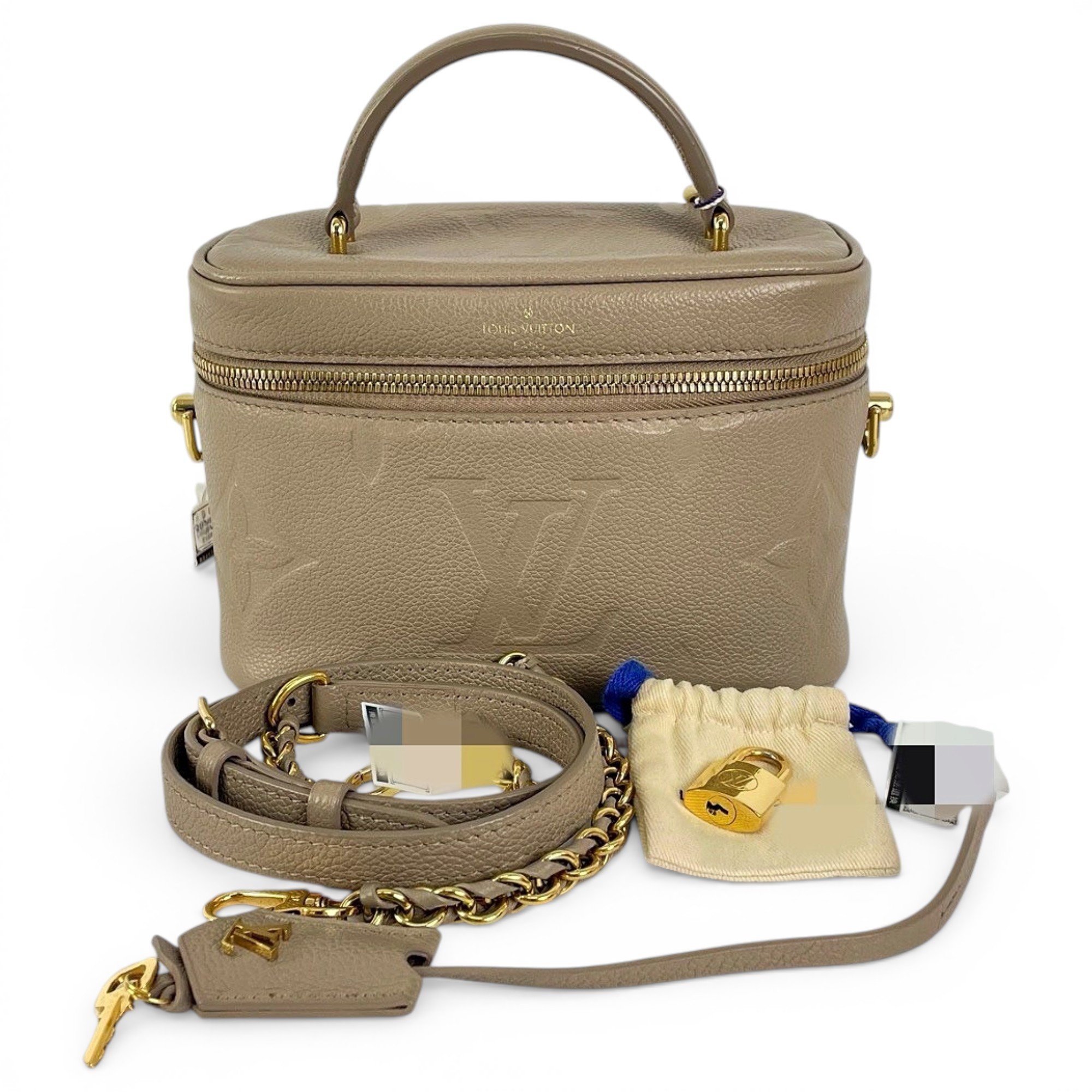 Vanity leather handbag