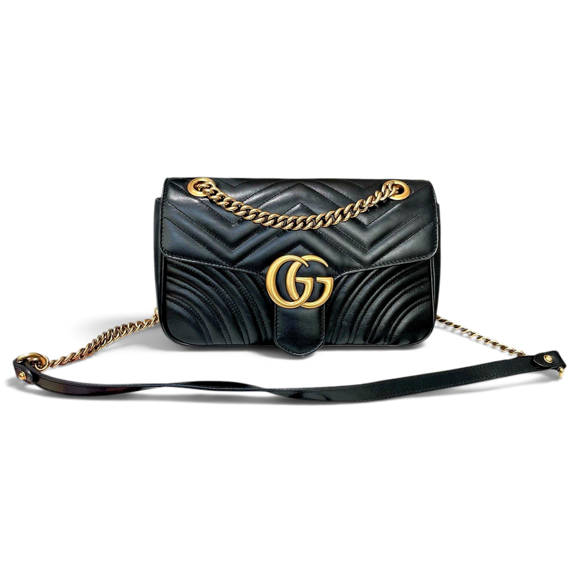 GG Marmont Flap leather handbag