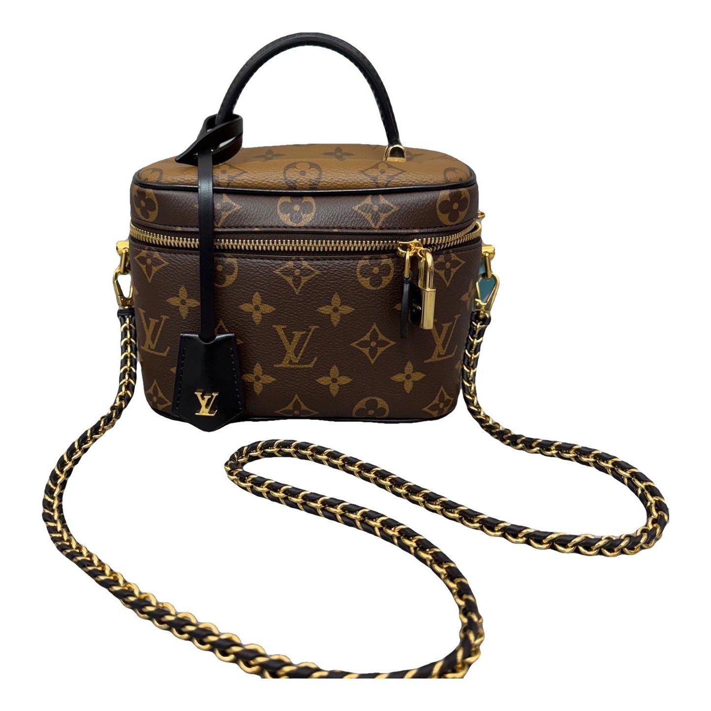 Vanity leather handbag