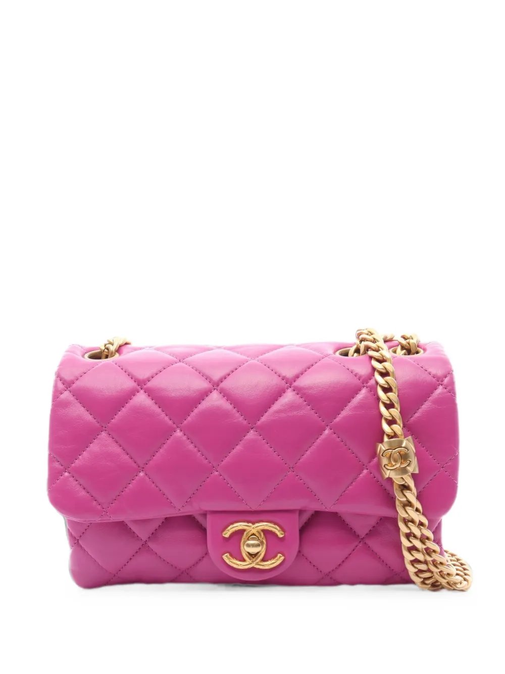 Matelasse chain shoulder bag