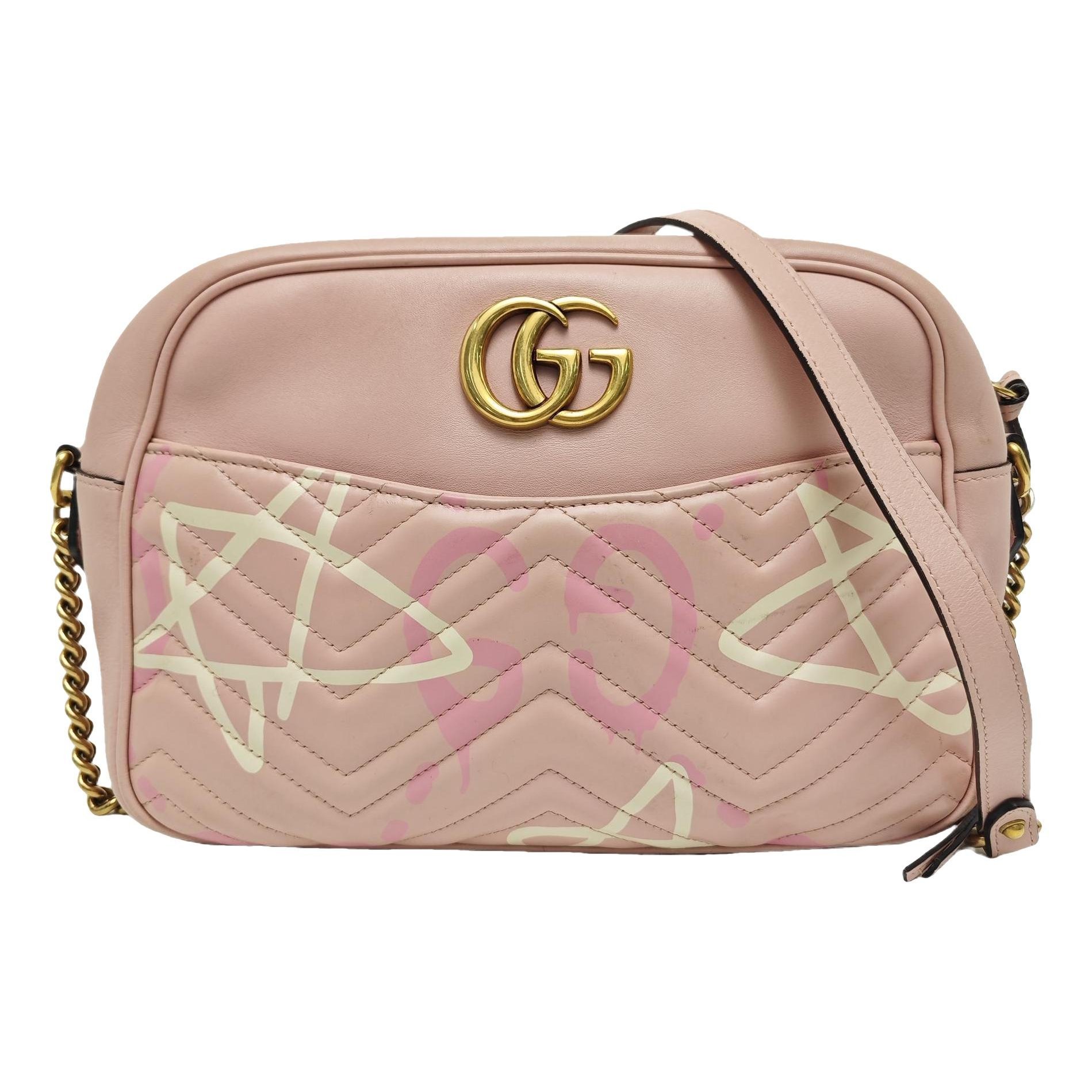 GG Marmont Chain Matelasse leather handbag