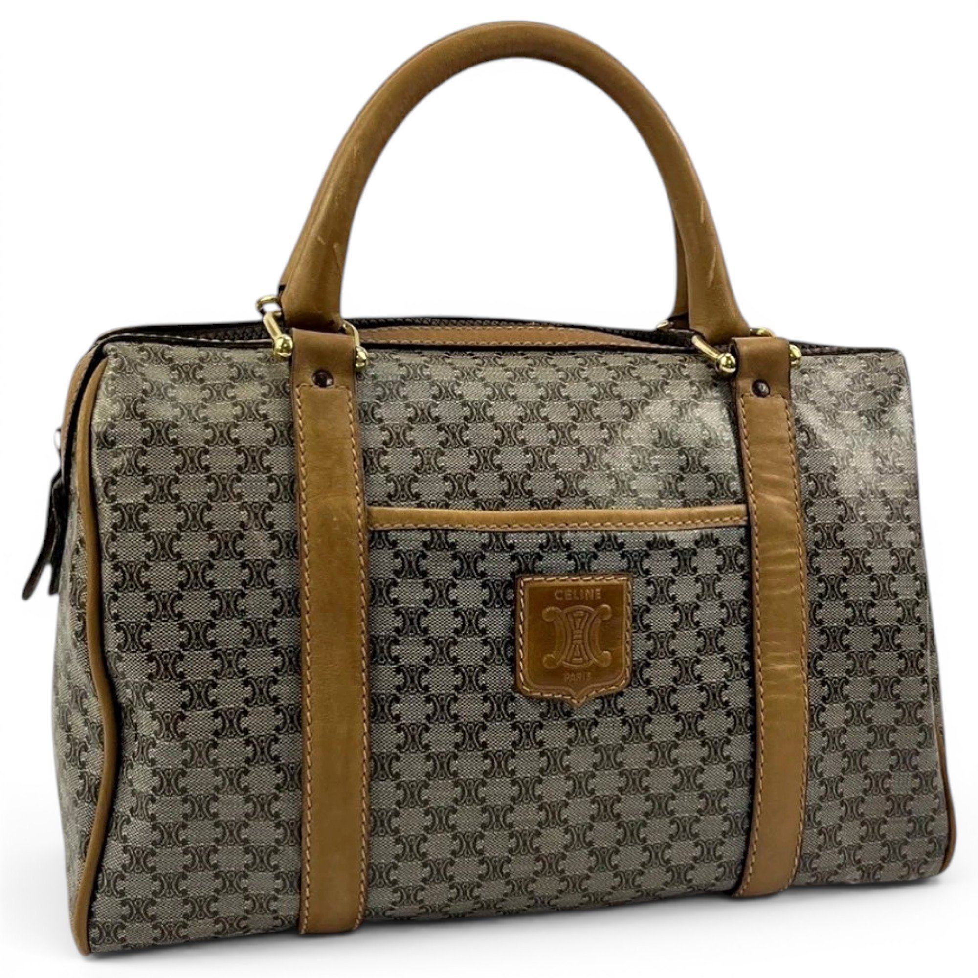 Leather bowling bag