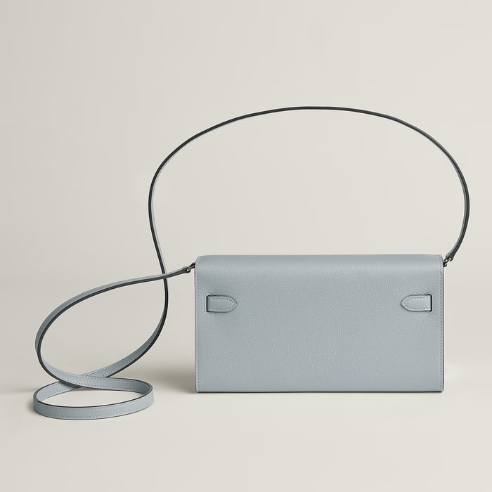 Bleu Glacier Kelly Classique to Go Wallet