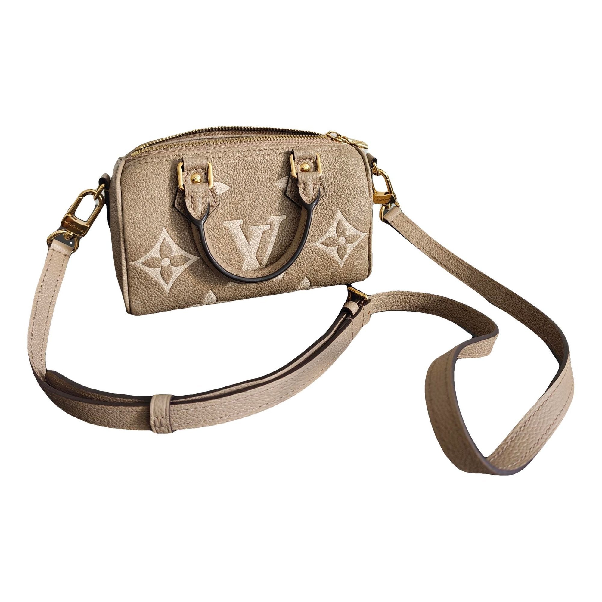Nano Speedy / Mini HL leather crossbody bag