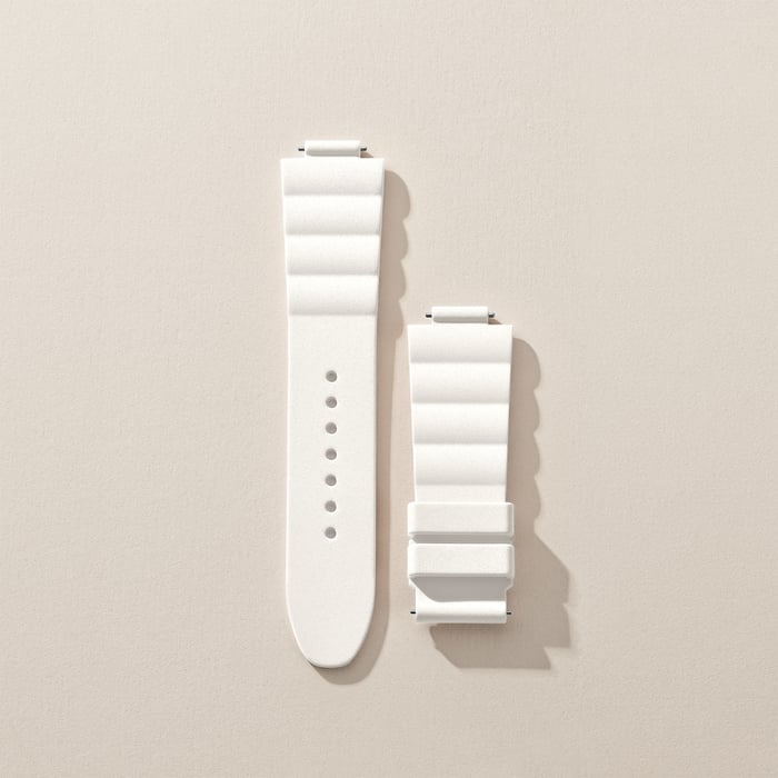 Blanc Pulseira Para Relógio Hermès Cut Modelo Grande De 36 MM, Volta Única