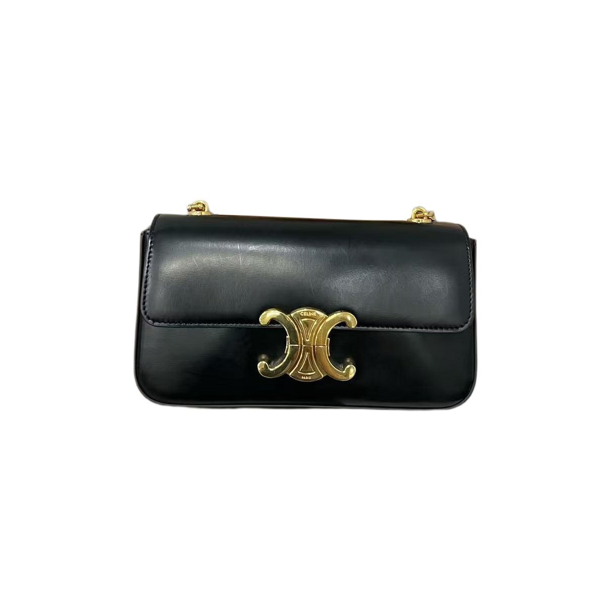 Triomphe leather handbag