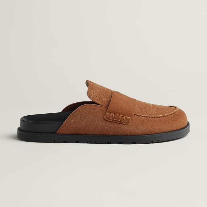Marron Teck Mules Go