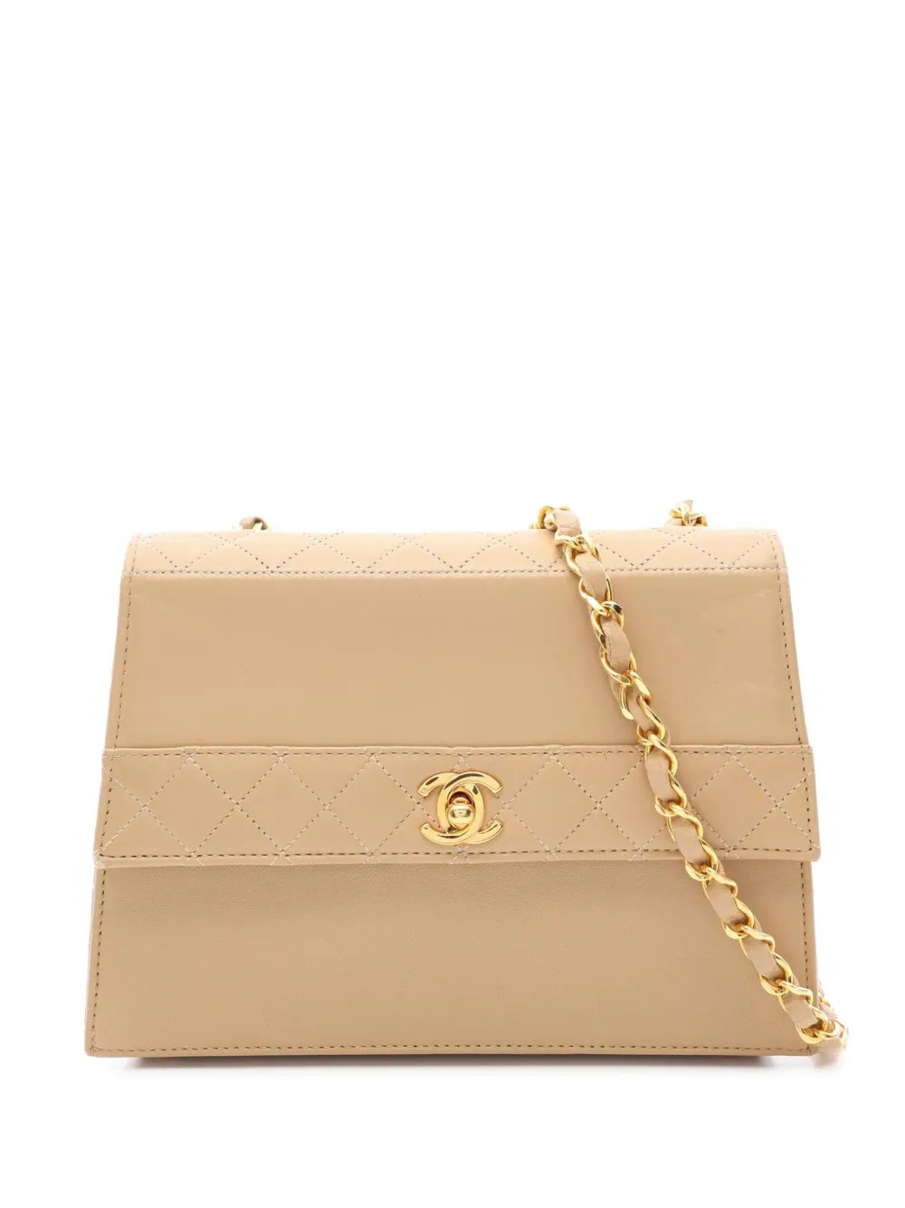 1989-1991 Lambskin Trapezoid Chain Flap crossbody bag