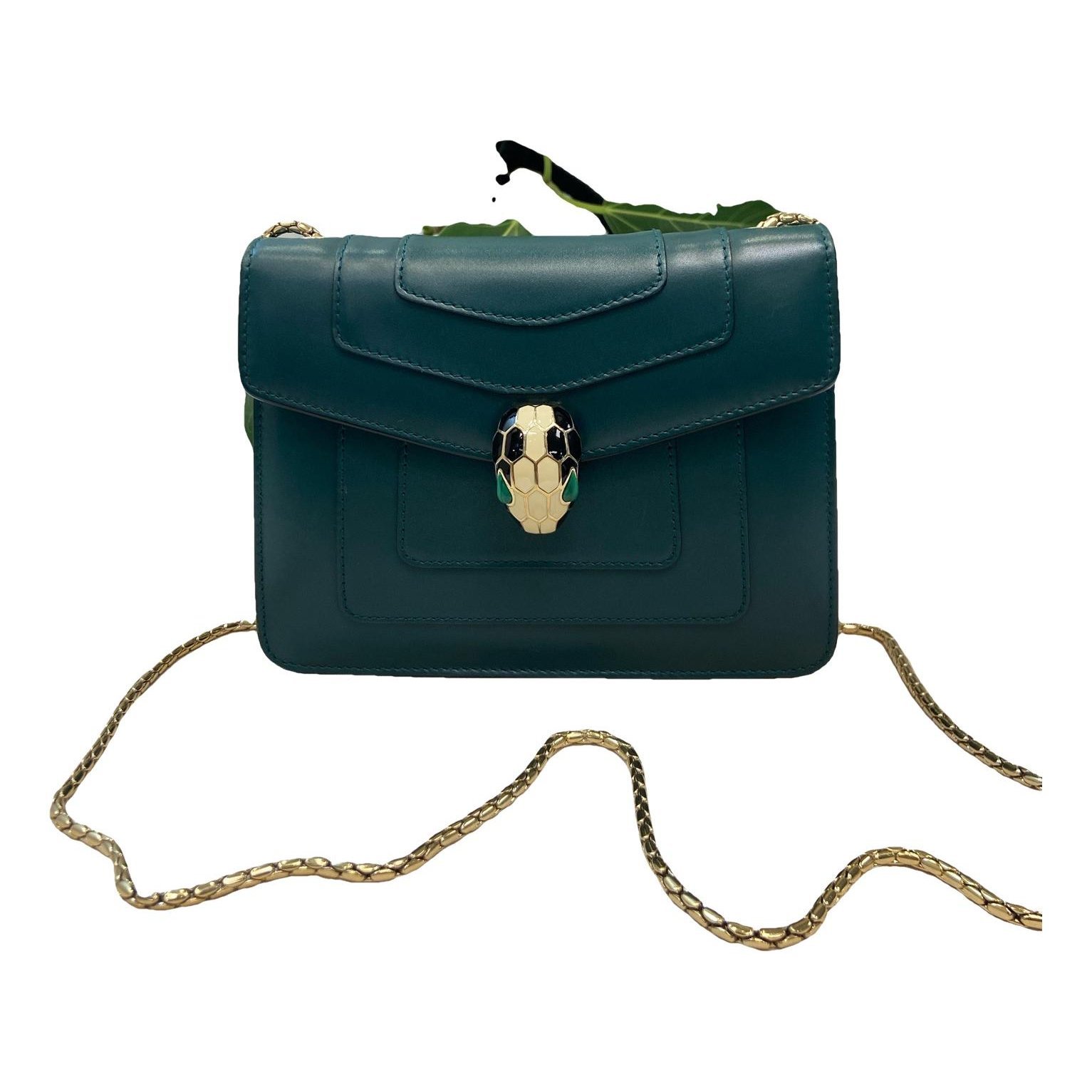 Serpenti leather handbag