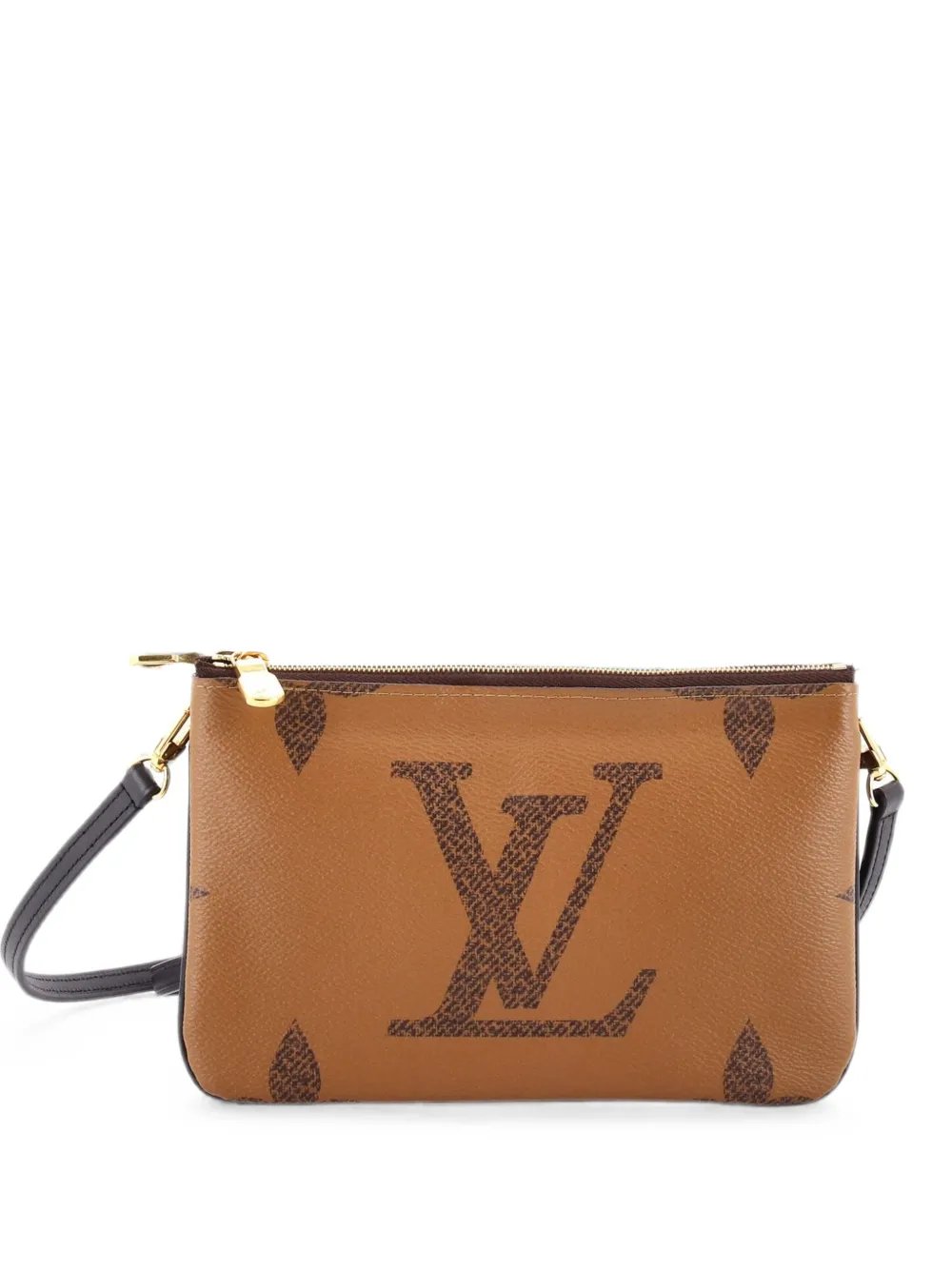 Double Zip Pochette Reverse Monogram Giant clutch bag