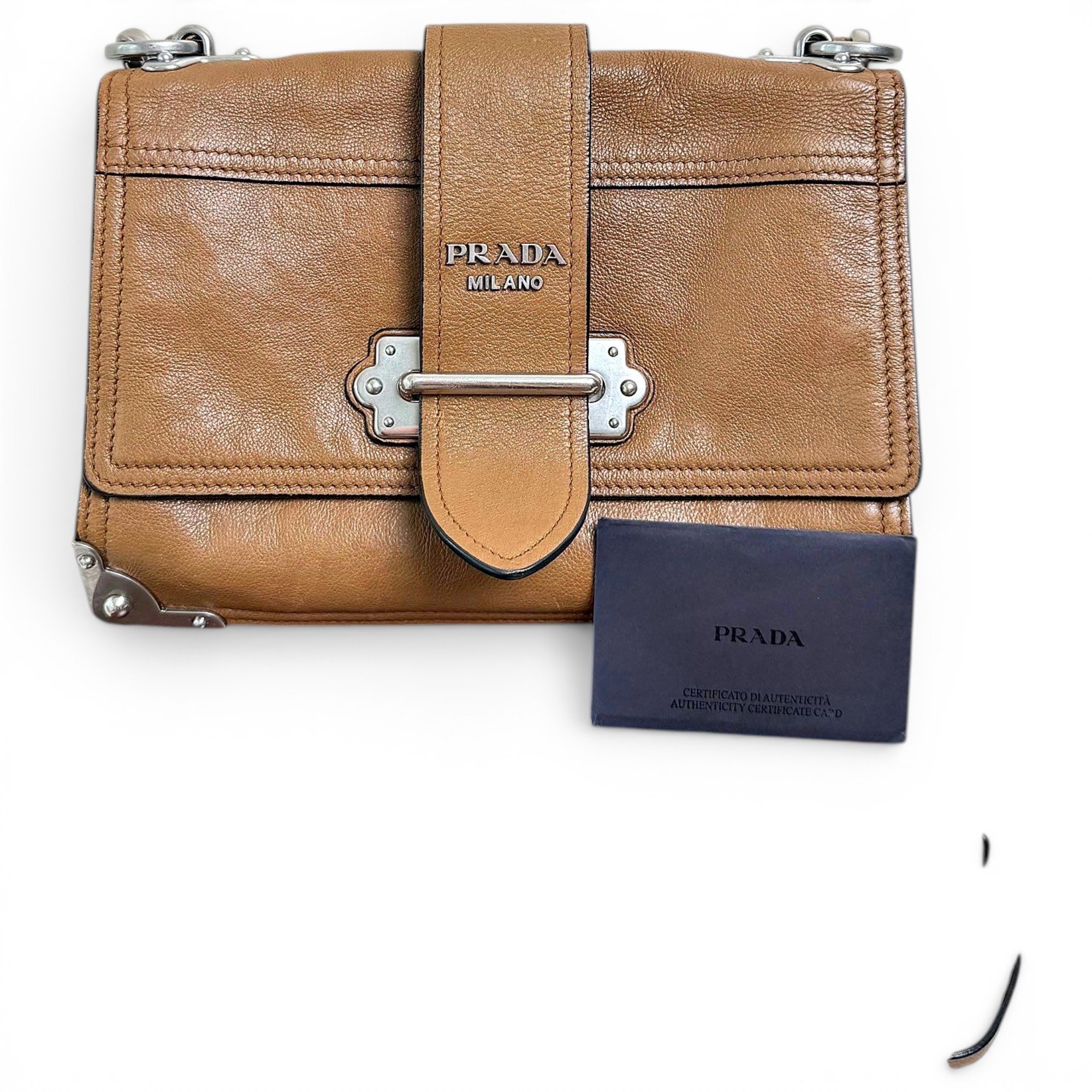 Cahier leather handbag