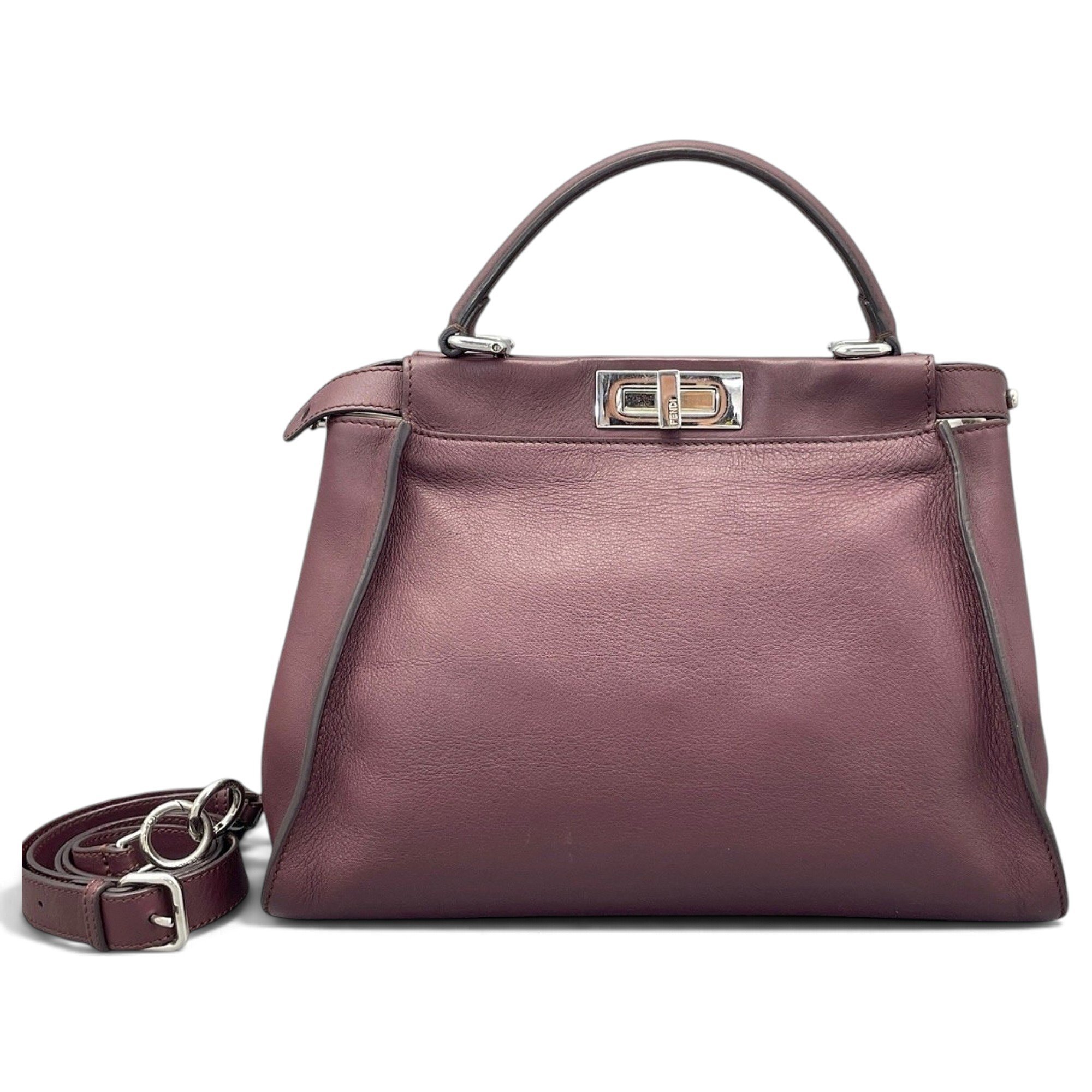 Peekaboo leather handbag