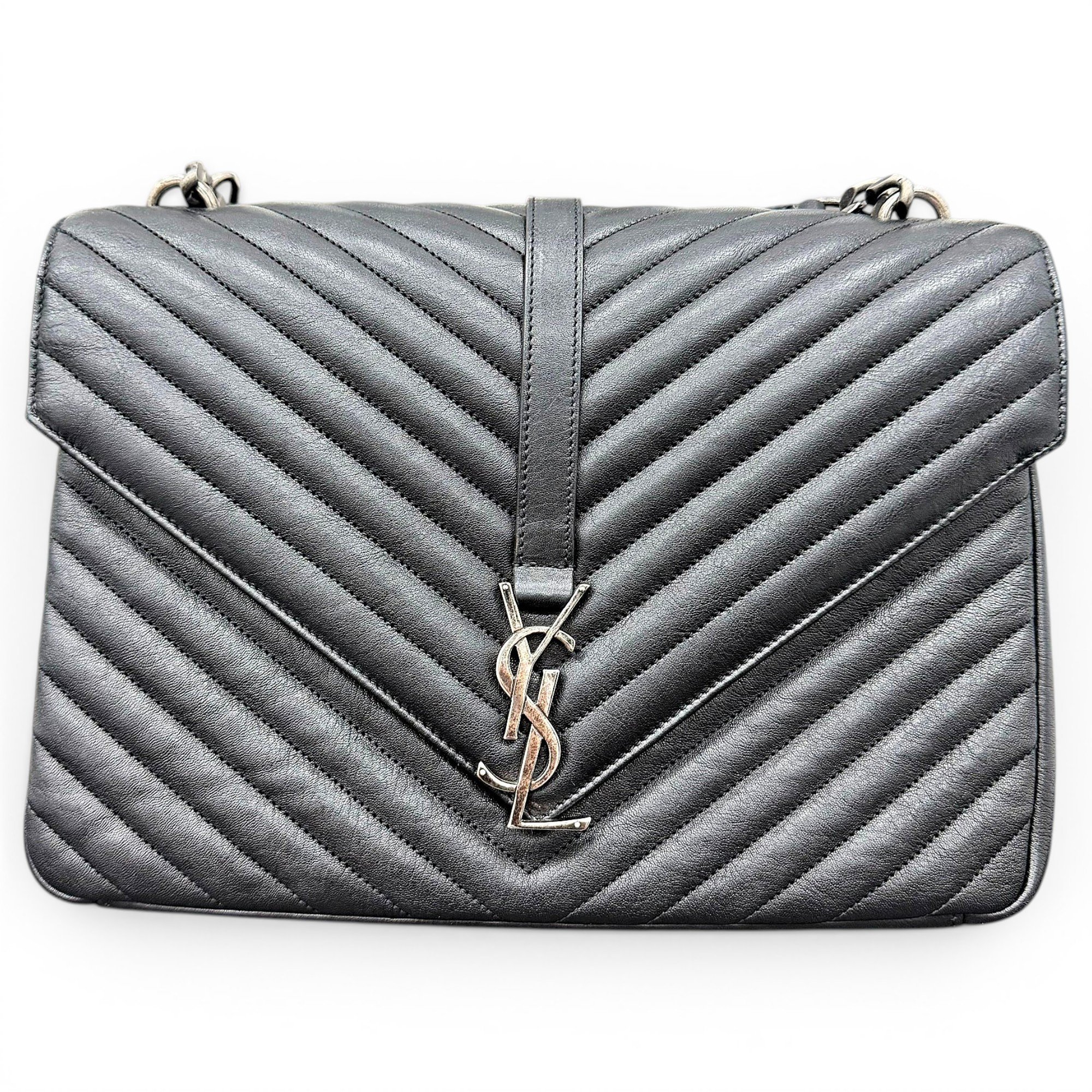 Collége monogramme leather handbag