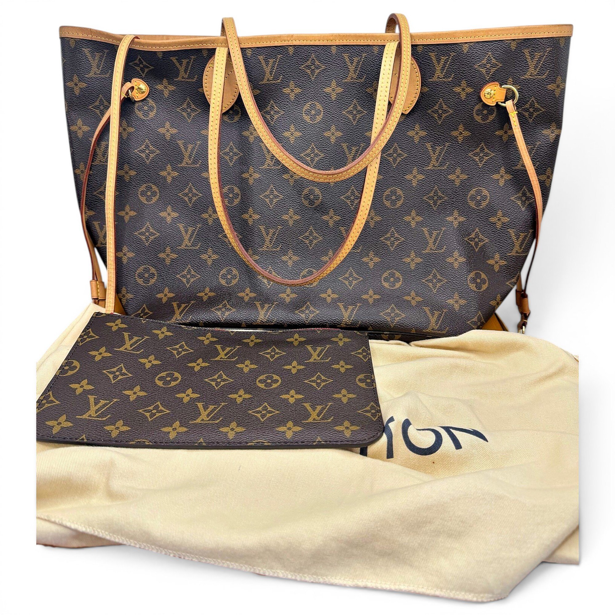 Neverfull leather tote